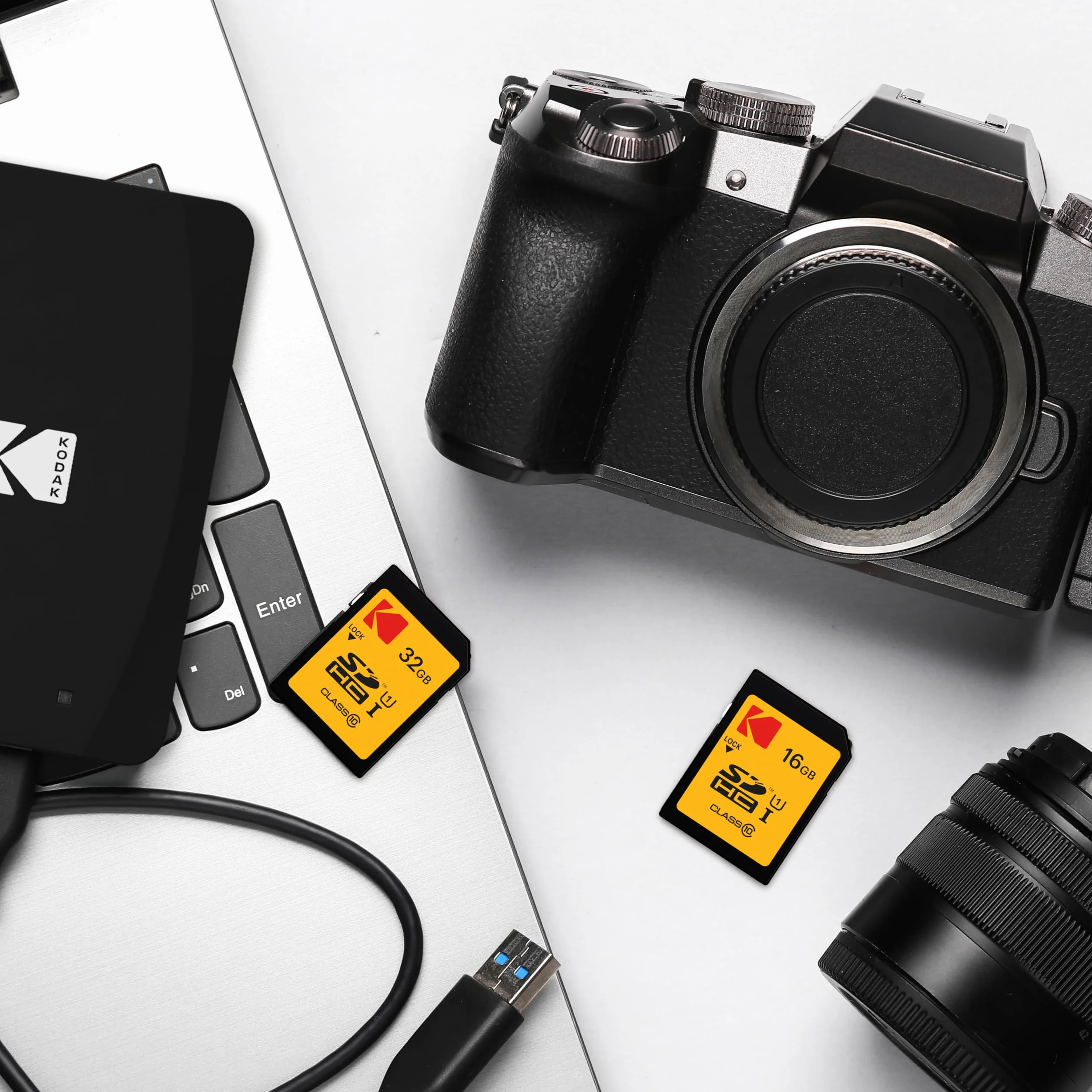 Kodak Carte SD 32 Go UHS-I U1 V10 SDHC/XC Vitesse Lecture 85MB/s Écriture 25MB/s
