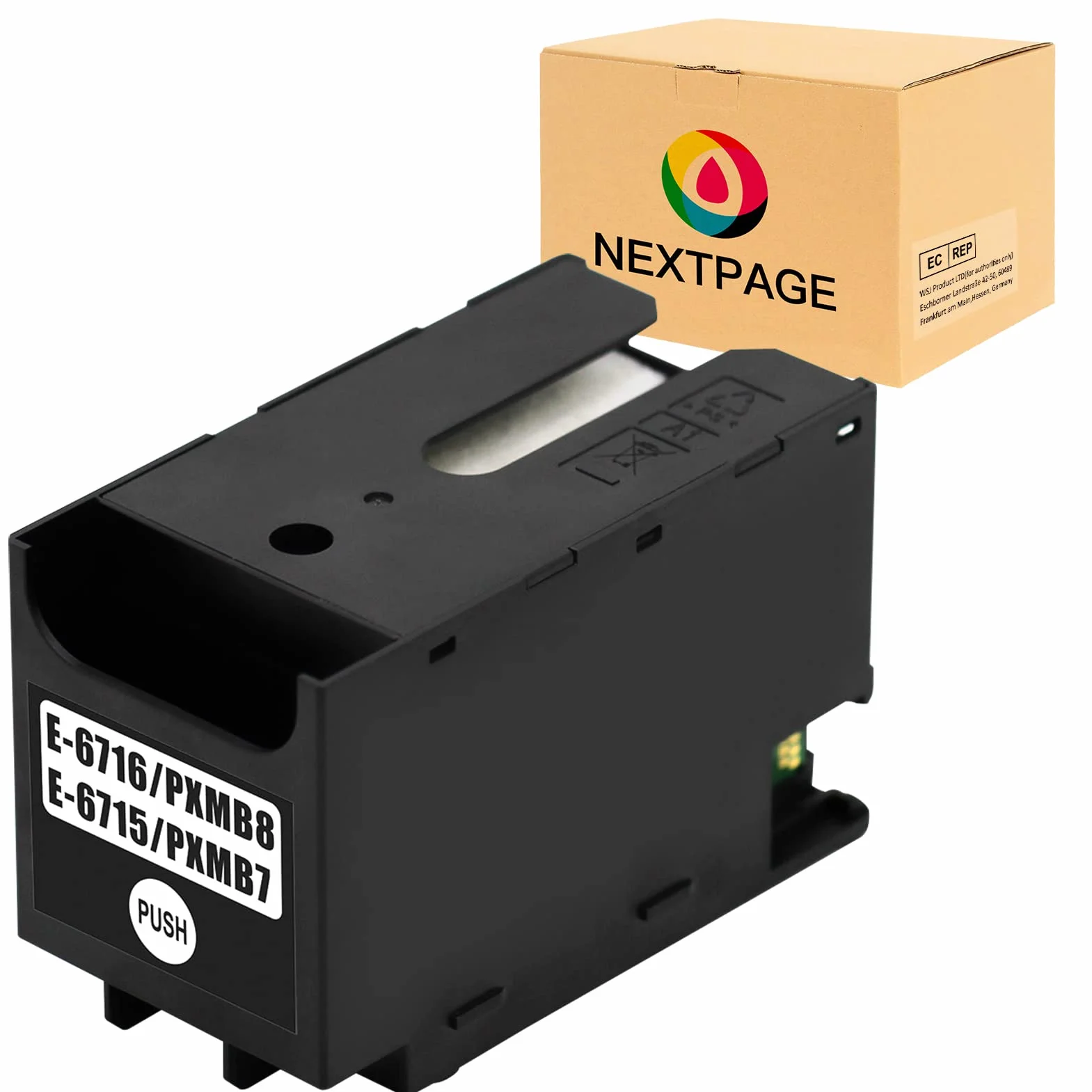 NEXTPAGE T6715 T6716 Boîtier De Maintenance Compatible Epson Workforce Pro WF-C5710DWF WF-C5790DWF WF-4720DWF