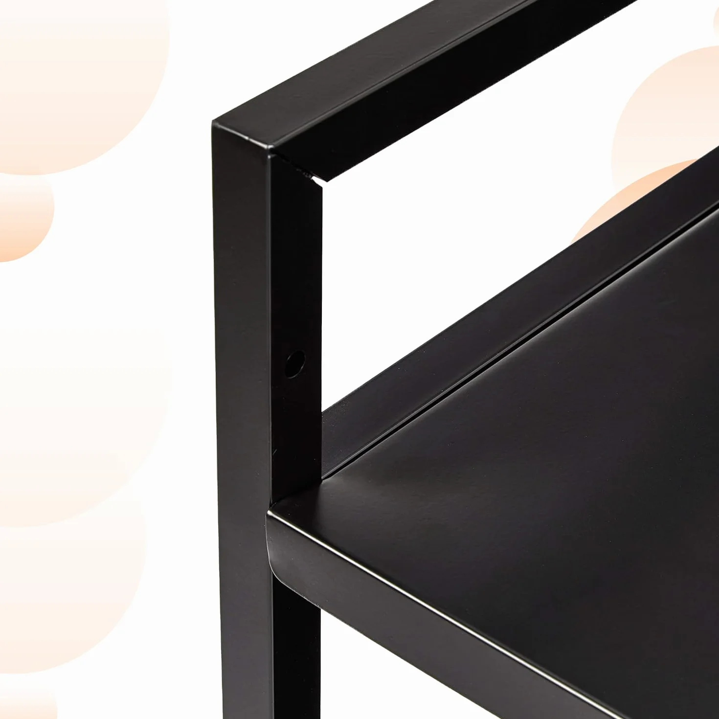 Amazon Basics Chariot en métal à 3 niveaux Noir