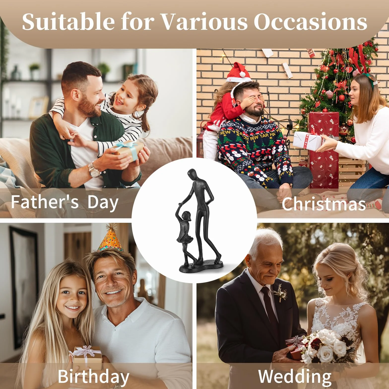 Beau Cadeau pour Papa de la Fille: Idee Cadeau pour la Fete des Peres Anniversaire Noël Saint-Valentin - Cadeaux Originl pour Papa Offerts par Enfant