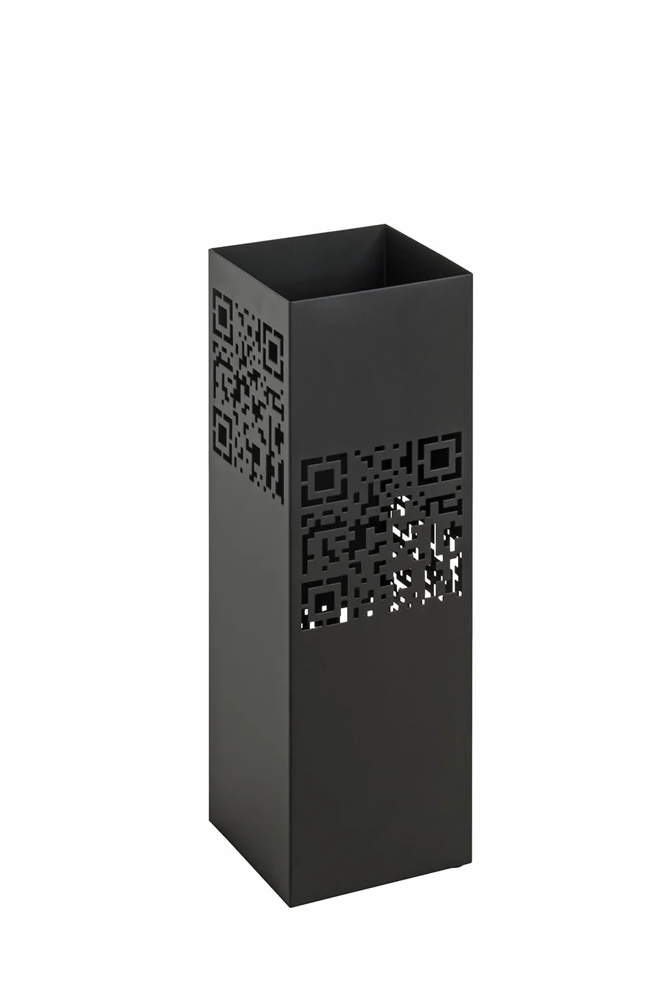 HAKU Porte-parapluies métal Noir 16x48x16 cm Moderne