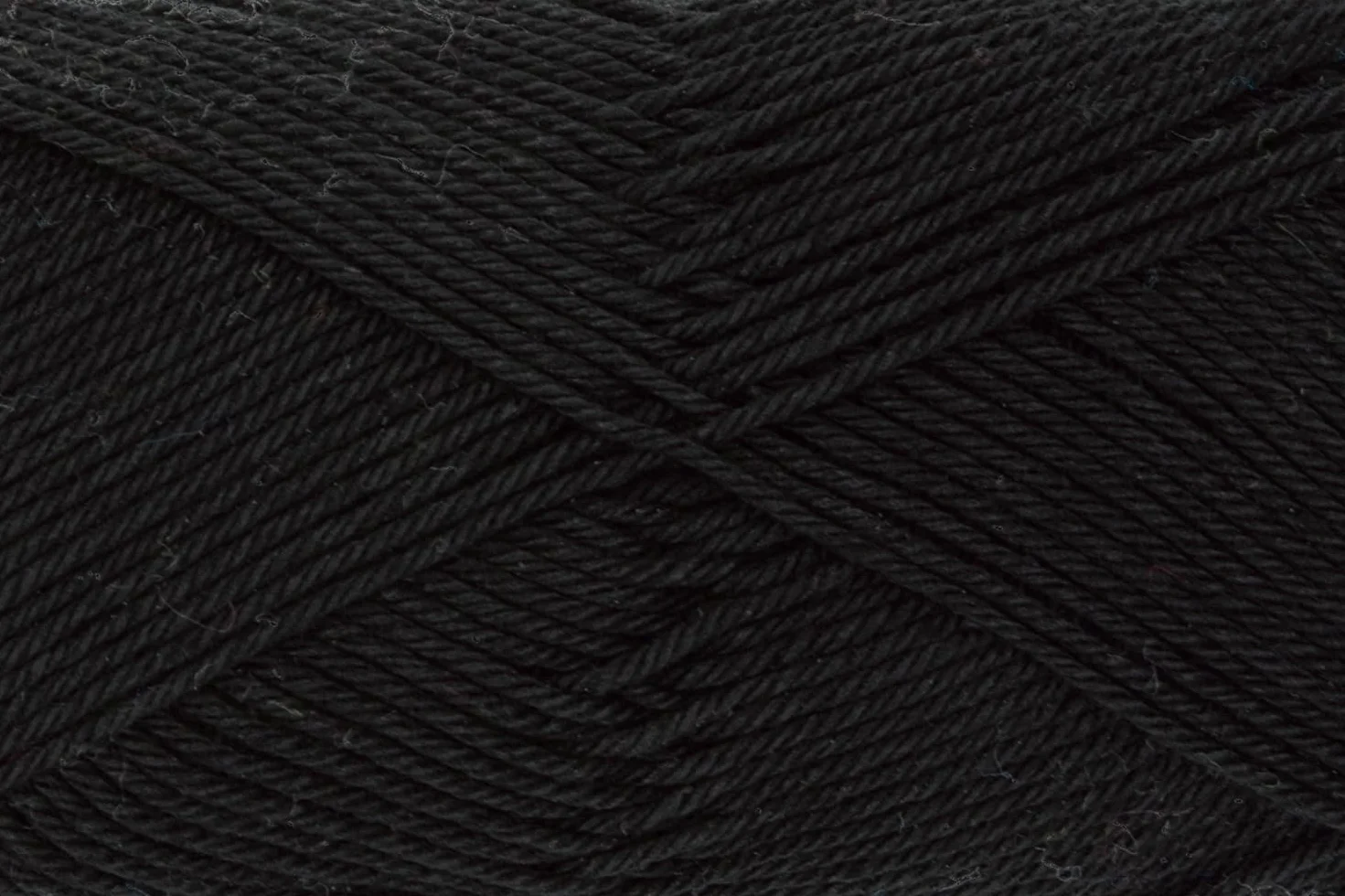 Gründl Laine Cotton Quick uni 100% coton 50 g 125 m noir fil à tricoter crocheter aiguille 3-4