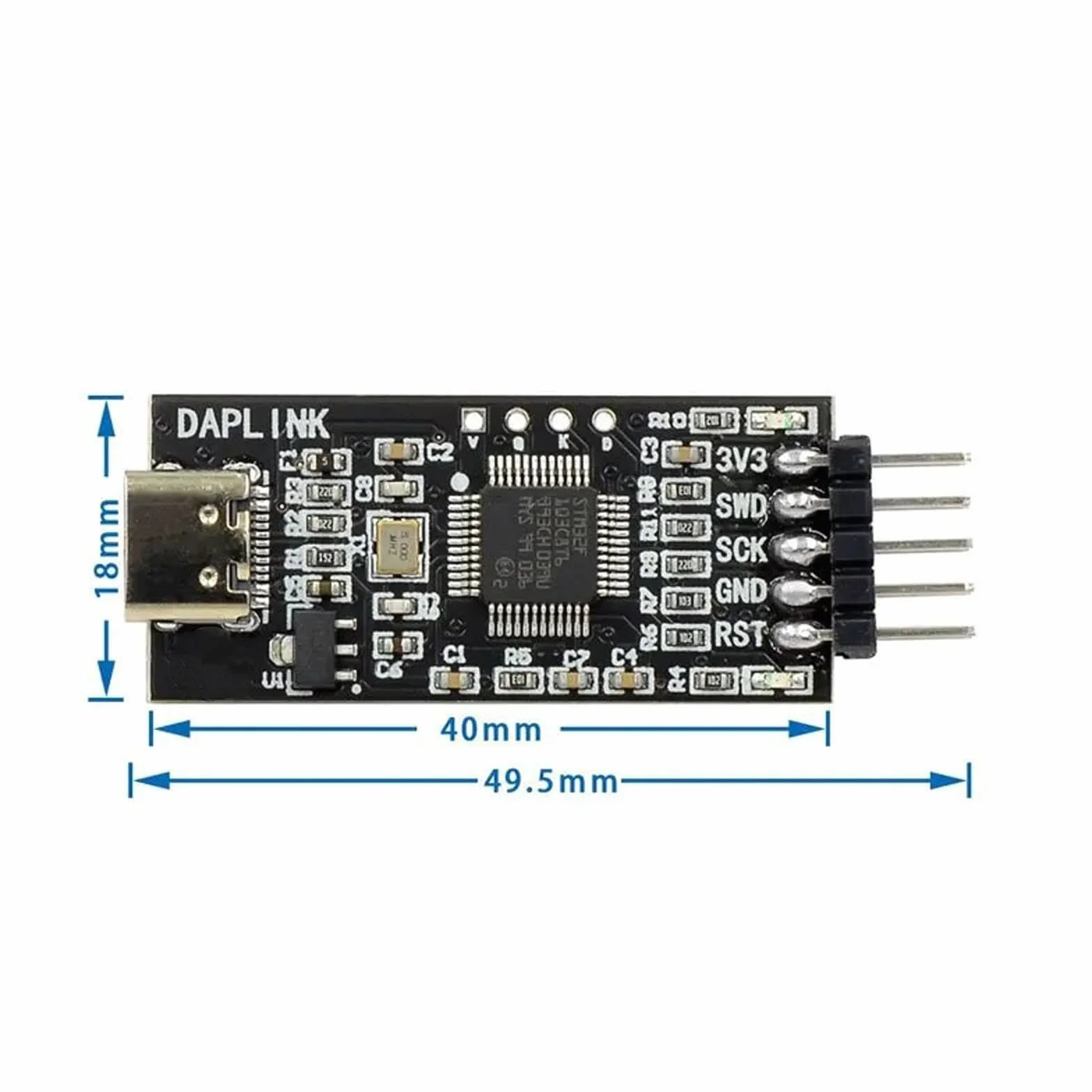 Débogueur DAPLink SWD avec téléchargement Hors Ligne USB Type C pour développement intégré
