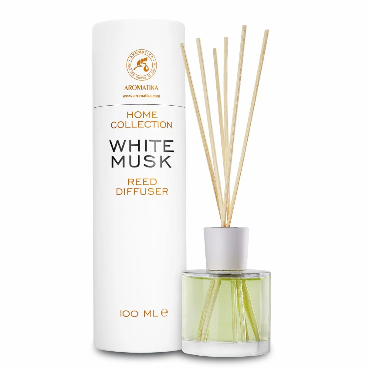 Diffuseur de Parfum Musc Blanc 100 ML - Fraîche et Durable - Assainisseur d'Air - Aromathérapie