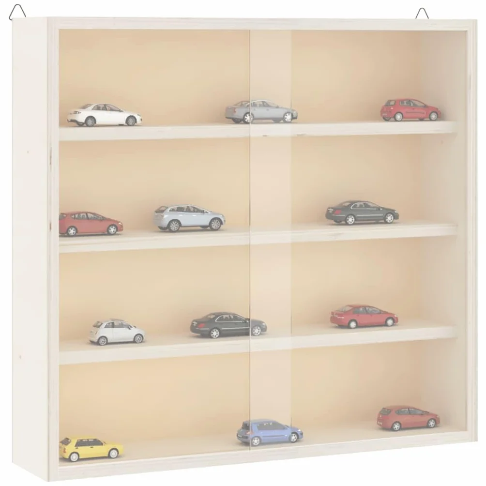 vidaXL Vitrine de Collection en Bois avec Portes 40x8,5x37cm