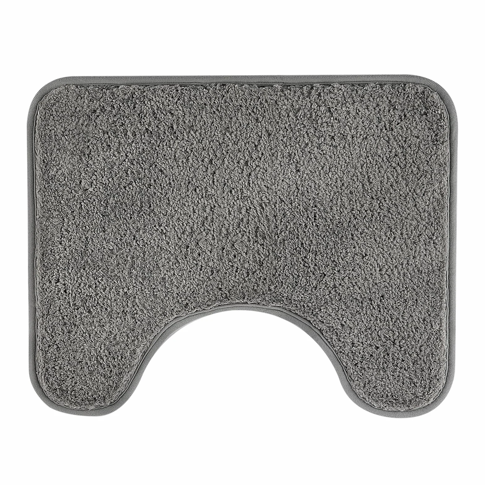 Tapis de toilette absorbant microfibre antidérapant U 50x40 cm gris
