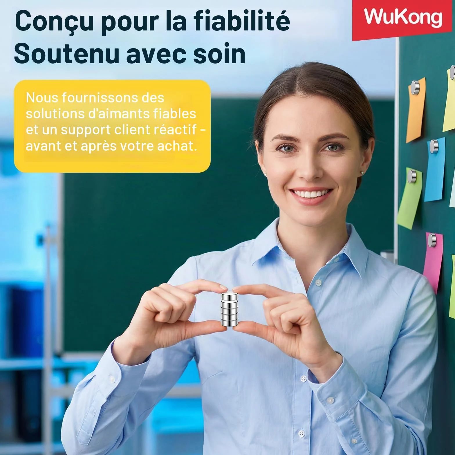 Aimants en Néodyme Wukong 30 Pièces 8x3mm Petits Aimants Frigo
