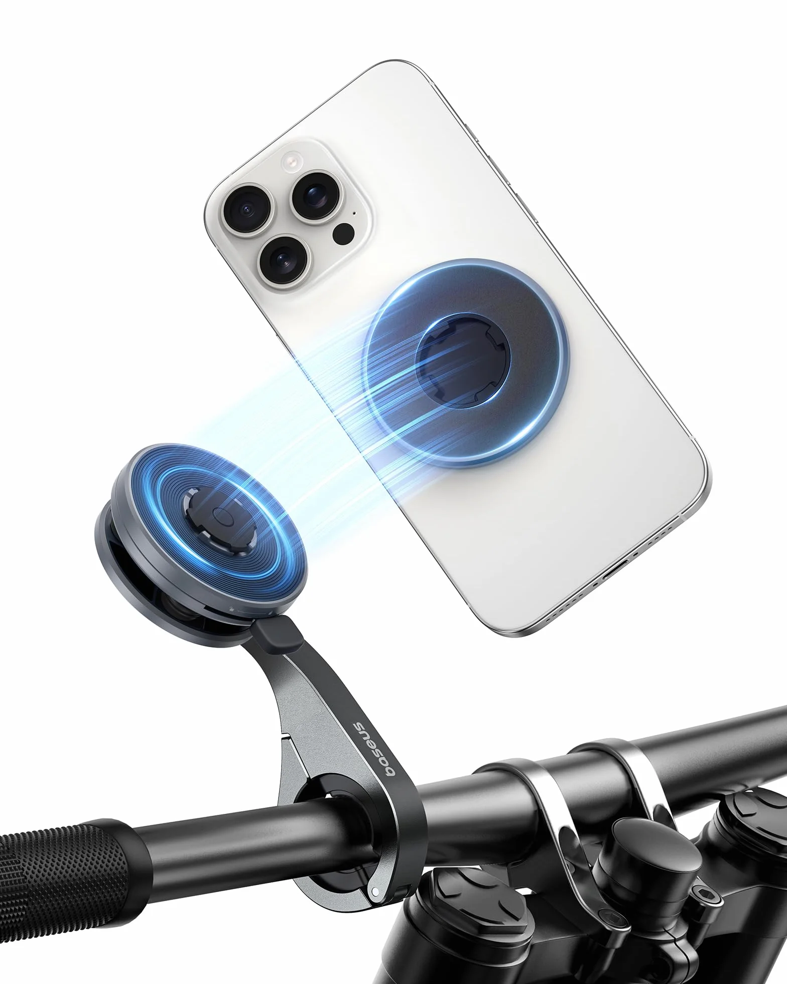 Baseus PrimeTrip VB1 Telefon komórkowy do roweru, uniwersalny uchwyt na kierownicę rowerową, uchwyt na kierownicę do iPhone 16 15 14 13 Pro Max Plus, Samsung