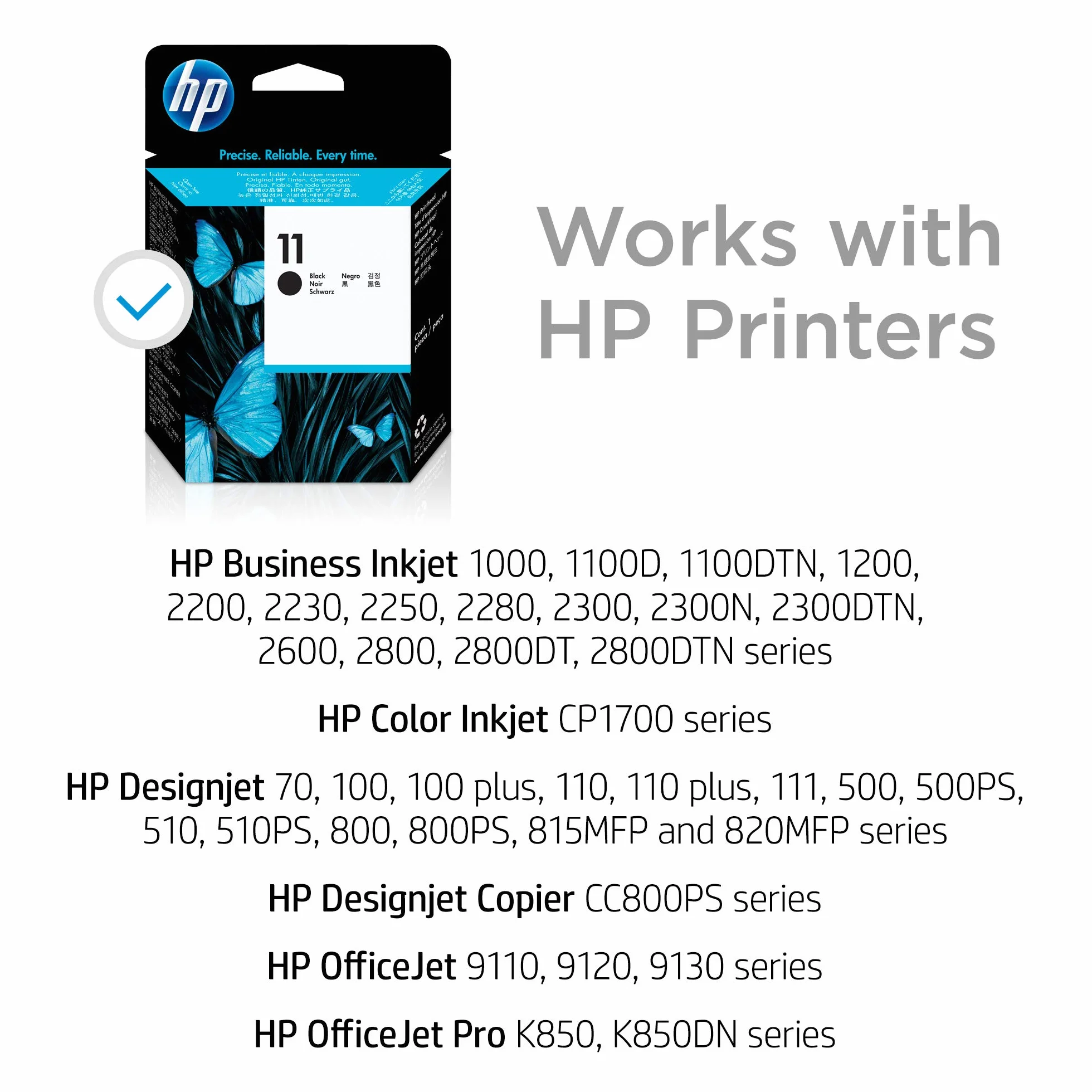 HP Tête d'impression Origine 11 DesignJet Noir