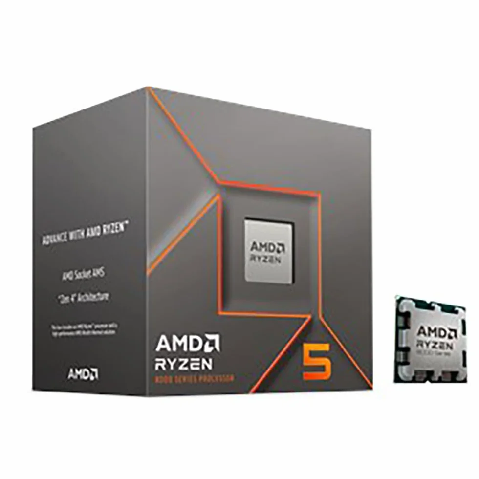 Procesor AMD Ryzen 5 8400F (6 Core/12 wątków, 65W DTP, gniazdo AM5, 22MB pamięci podręcznej, do 4.7GHz w trybie Max w trybie Max Boost, system chłodzenia Wraith Stealth)