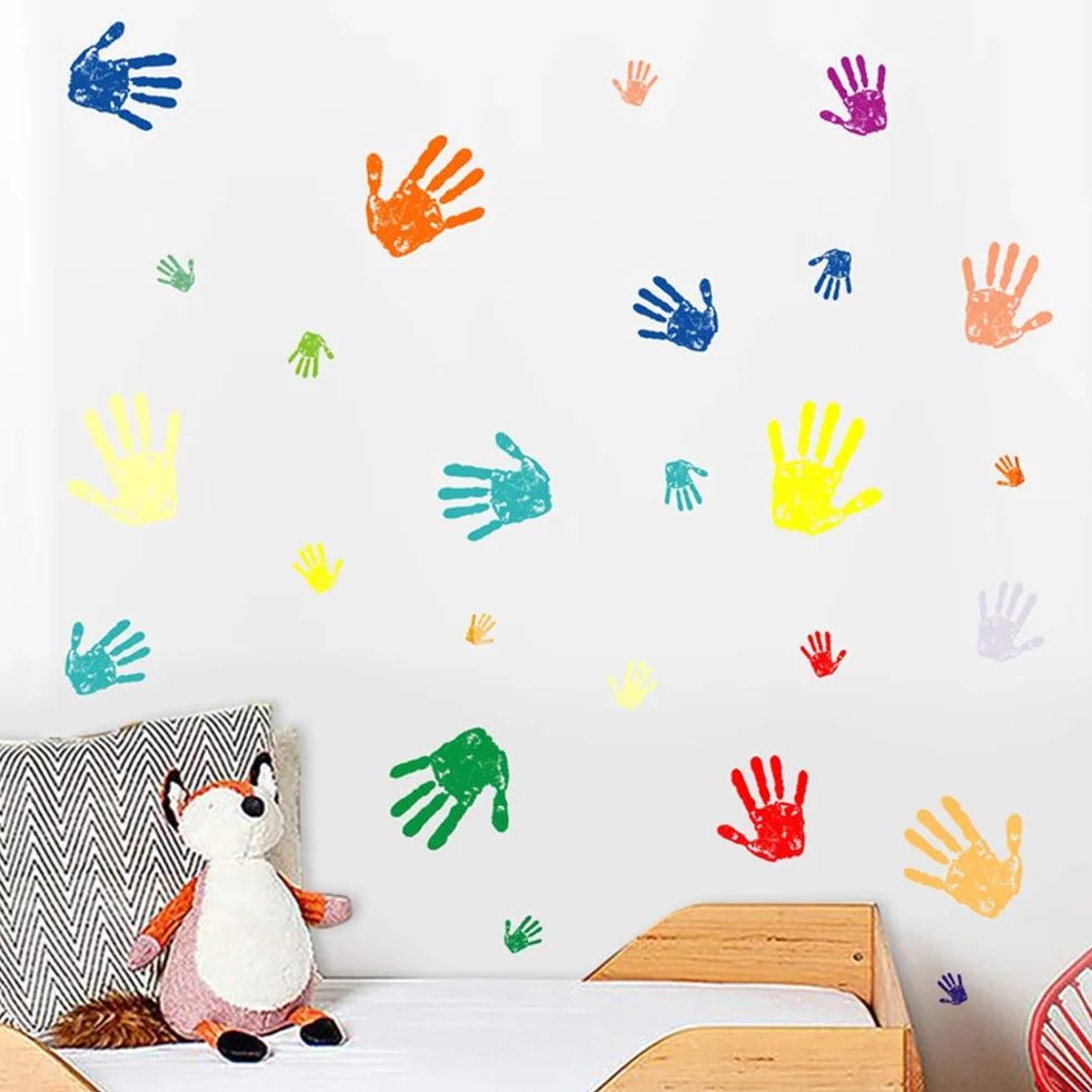 Amosfun Autocollants Muraux Enfant PVC Amovible 9.84x13.78 Pouces Décor Chambre Bébé