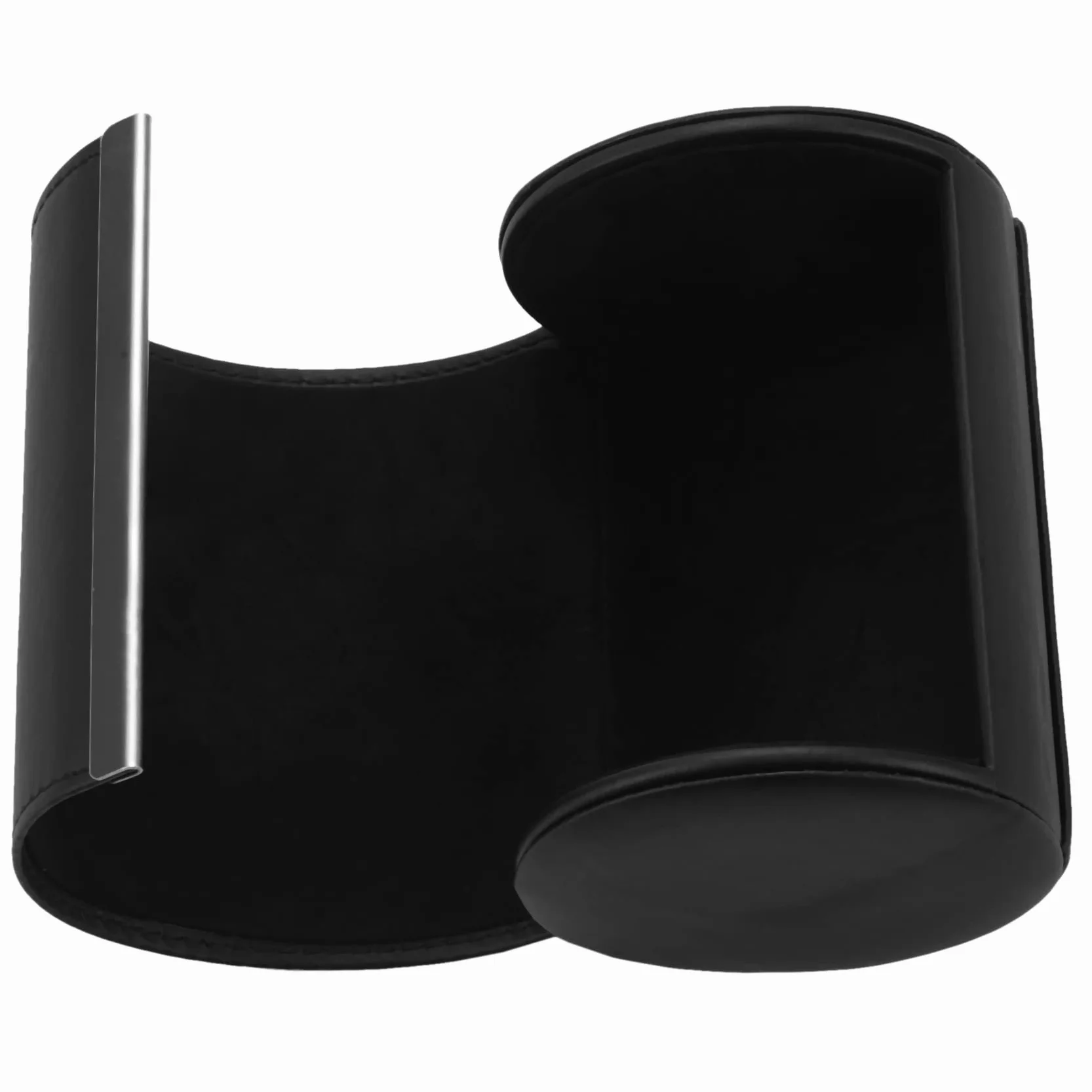 Lot de 2 étuis de rangement pour cravates cylindre Noir Moderne