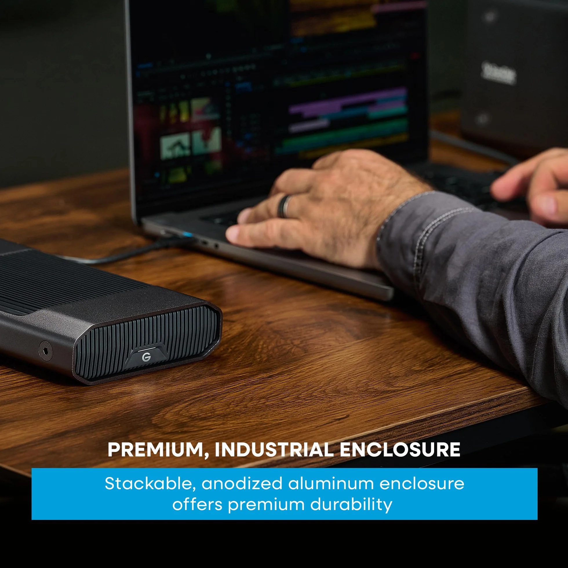 SanDisk Professional G-DRIVE 18TB Enterprise-Class Desktop dysk twardy, do 250 MB/s USB-C (5 Gb/s), USB 3.2 Gen 1