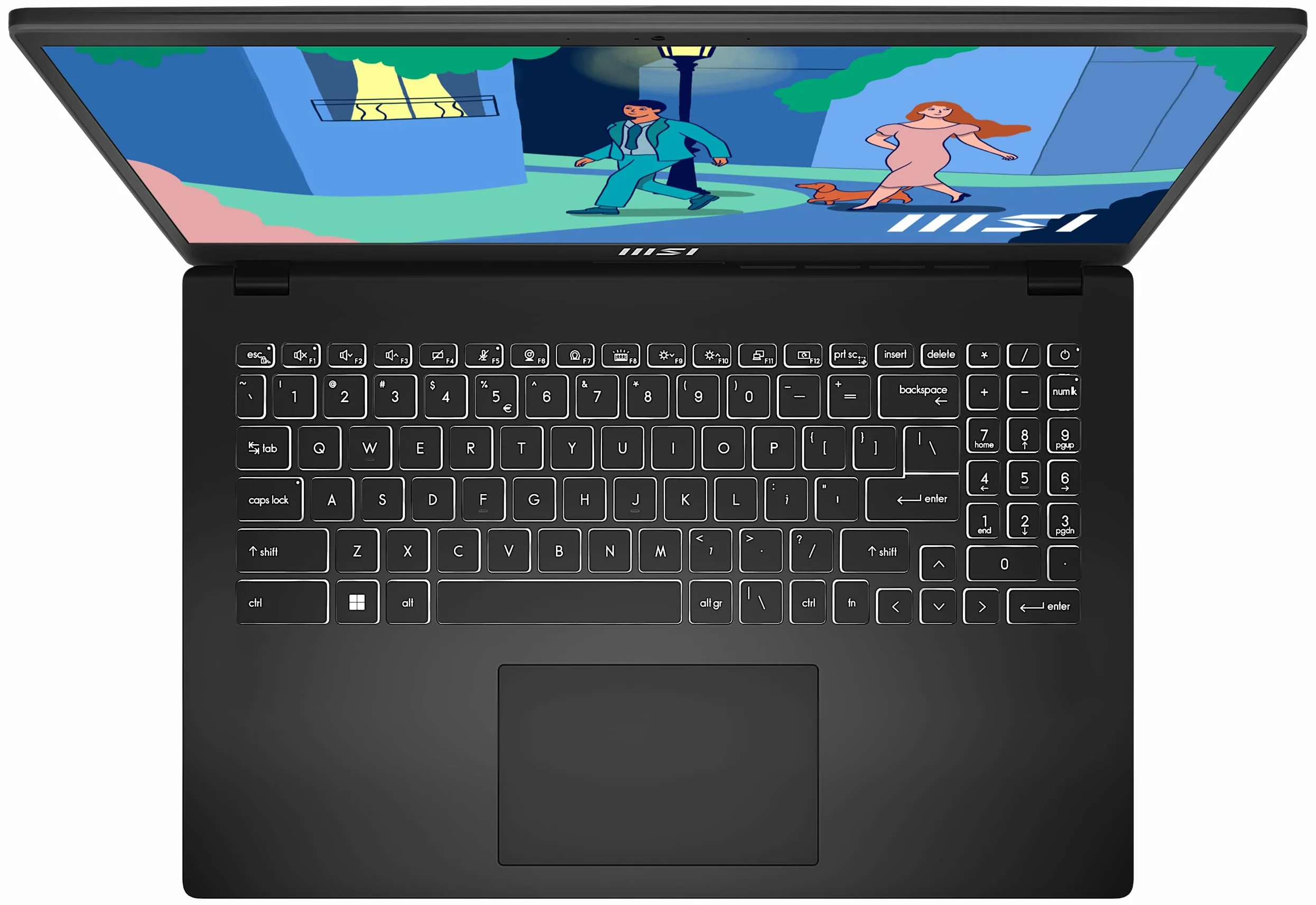 MSI Nowoczesny laptop 15 Lifestyle & Business 15,6", wyświetlacz Full HD, procesor AMD Ryzen 5 7530U, 16 GB DDR4 RAM, 512 GB SSD, AMD Radeon Graphics, Windows 11 Home, czarny, B7M-284 ,DE QWERTZ