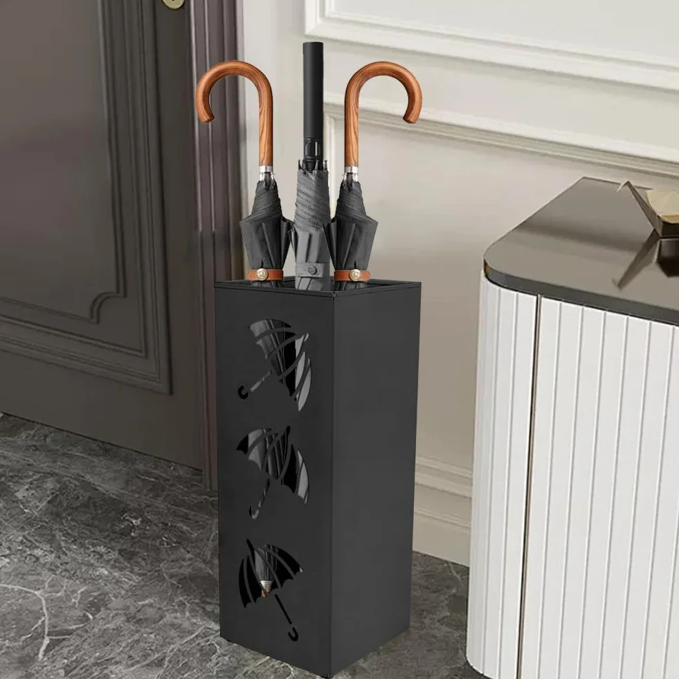 FARYODI Porte-parapluie 42 cm Support noir