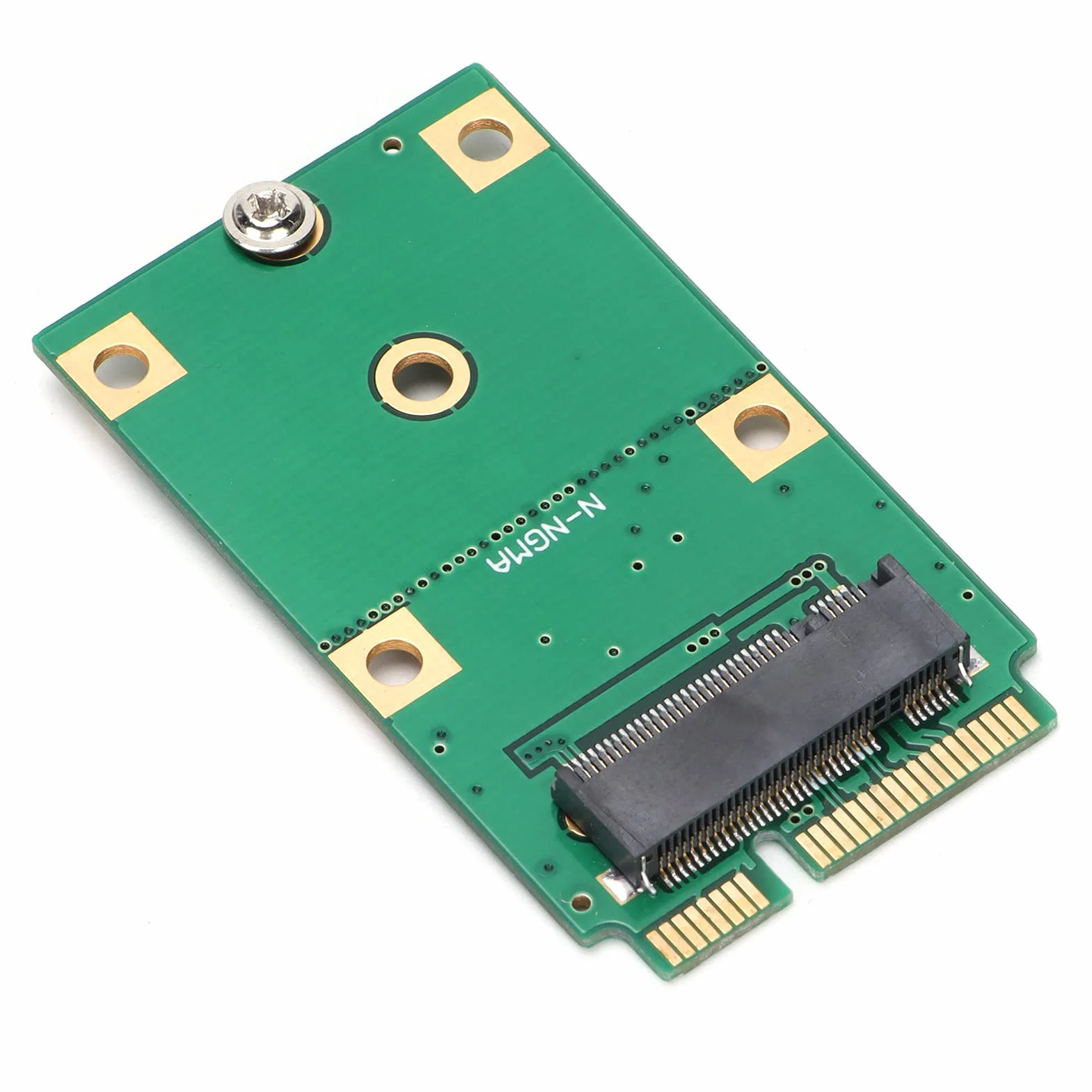 Karta adaptera do 2230/2242 SSD, M.2 NGFF SSD na MSATA SSD, karta czytnika konwertera dysku twardego, z 2 otworami mocującymi, łatwa instalacja i demontaż