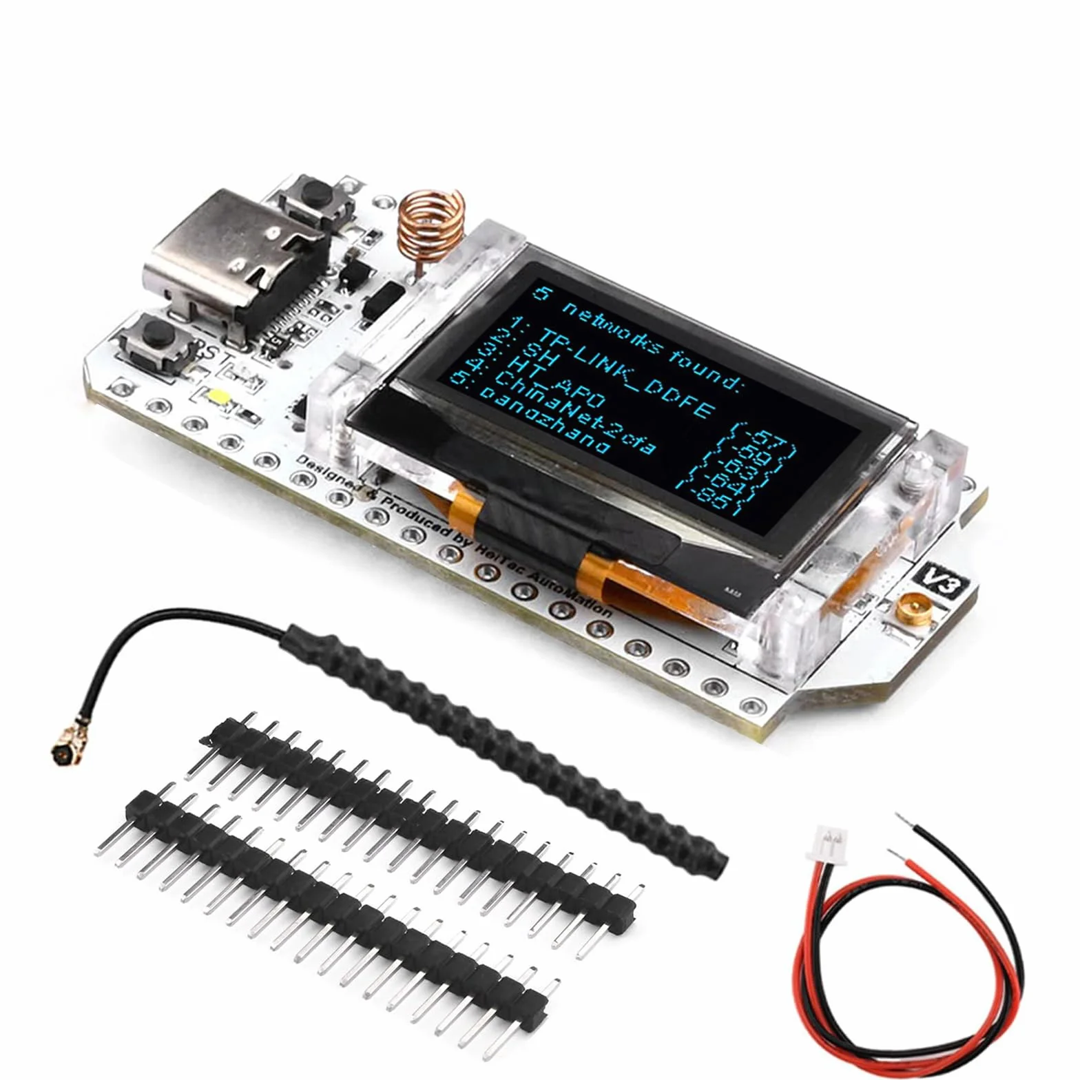 Diymore 1262 LoRa V3 ESP32 LX7 dwurdzeniowy 0,96" niebieski Oled Bluetooth, zestaw 32 modułów CP2012 IOT Development Board 863 MHZ-928 MHz