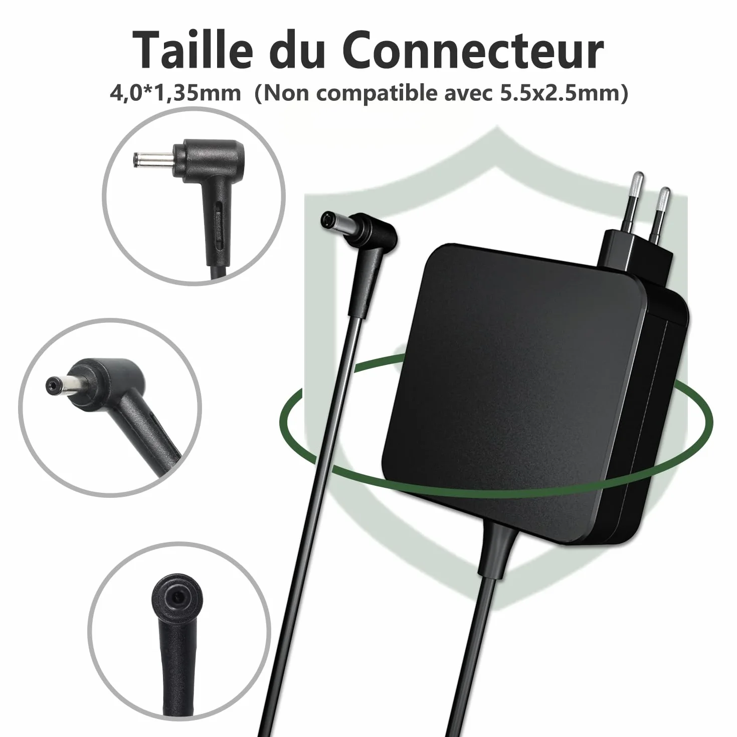 Chargeur Ordinateur Portable 45W pour ASUS Vivobook 14 15 17 S14 S15 S17 Zenbook 13 UX305F UX305C UX310U UX430U Adaptateur 19V 2,37A 4.0*1.35mm
