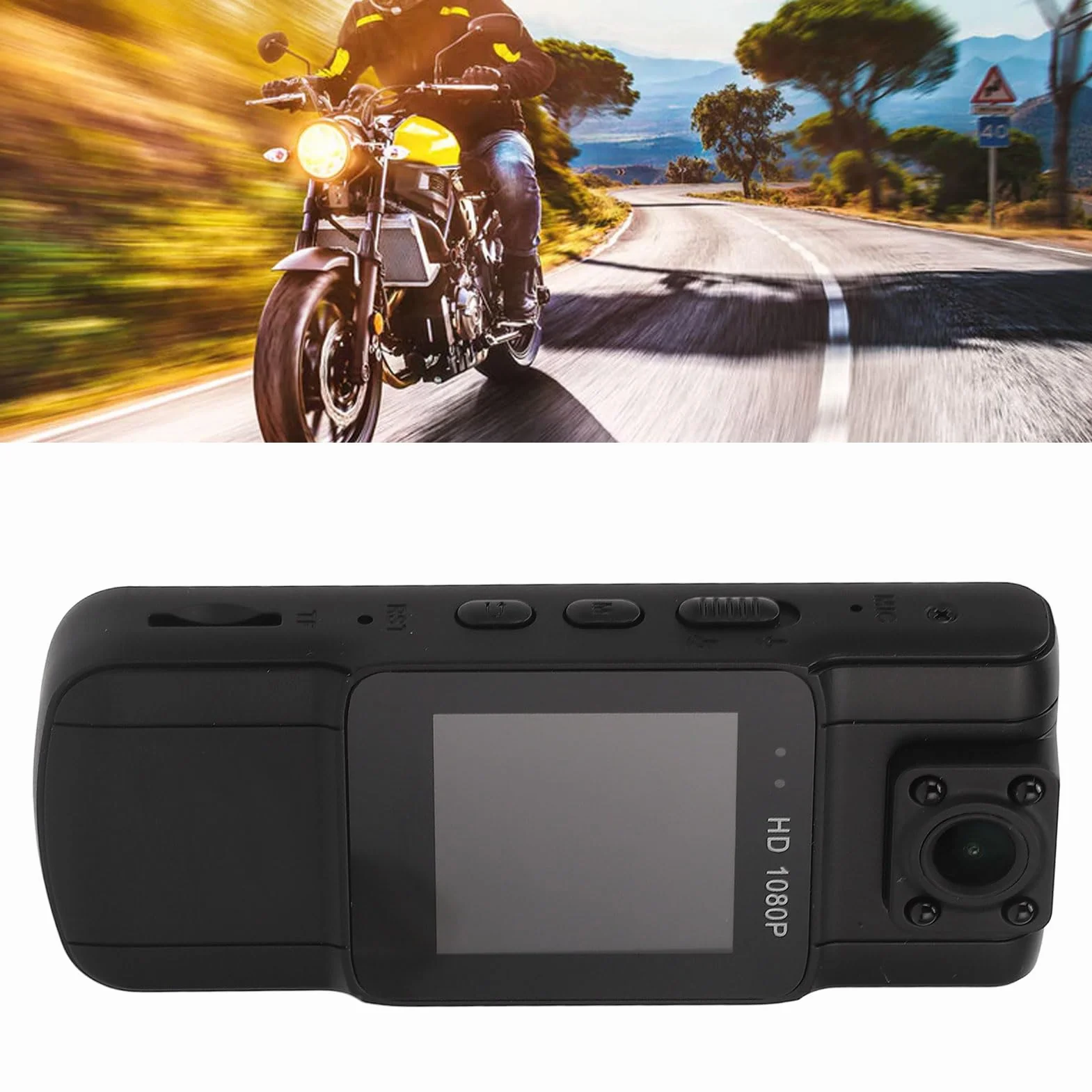 Rejestrator Wideo z kamerą na Ciele, Obrotowa Mini Kamera z kamerą 128 GB z Noktowizorem, Poręczna Kamera Policyjna do Uprawiania Sportu, Organów ścigania, Ochroniarza