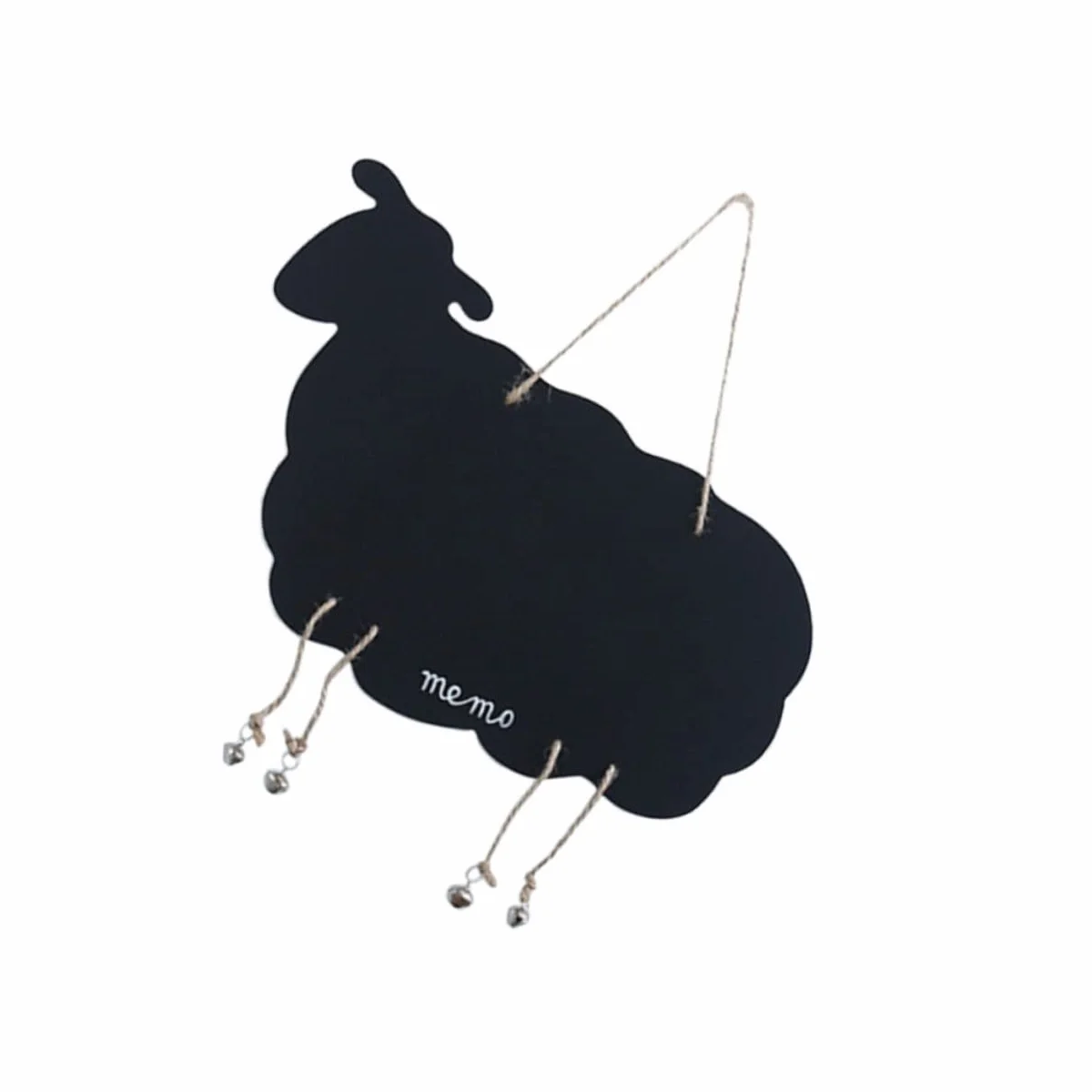 Cabilock Tableau à Suspendre Bois Double Face Panneau Message Décor Mural Ardoise Motif Mouton Décoration Maison