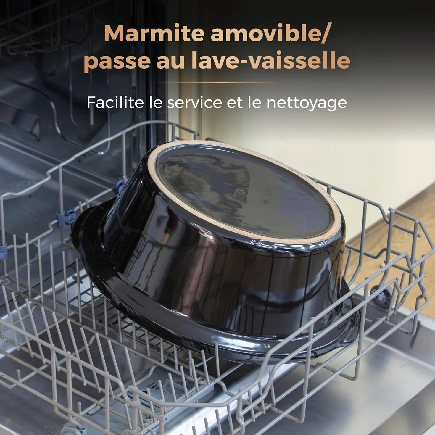 Tower T16019RG Infinity Mijoteuse Électrique - Mijoteuse - Poêle Électrique avec 3 Réglages de Chaleur et Fonction Maintien au Chaud - 6,5 L - 270 W - Noir et Or Rose
