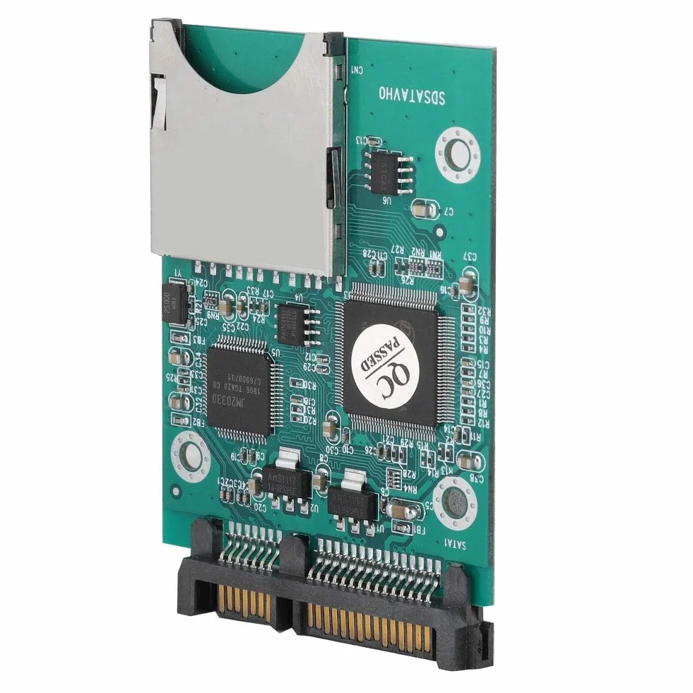 Adaptateur SD vers SATA 22 Mo/s SD/SDHC/SDXC/MMC 2,5" 7+15P Convertisseur