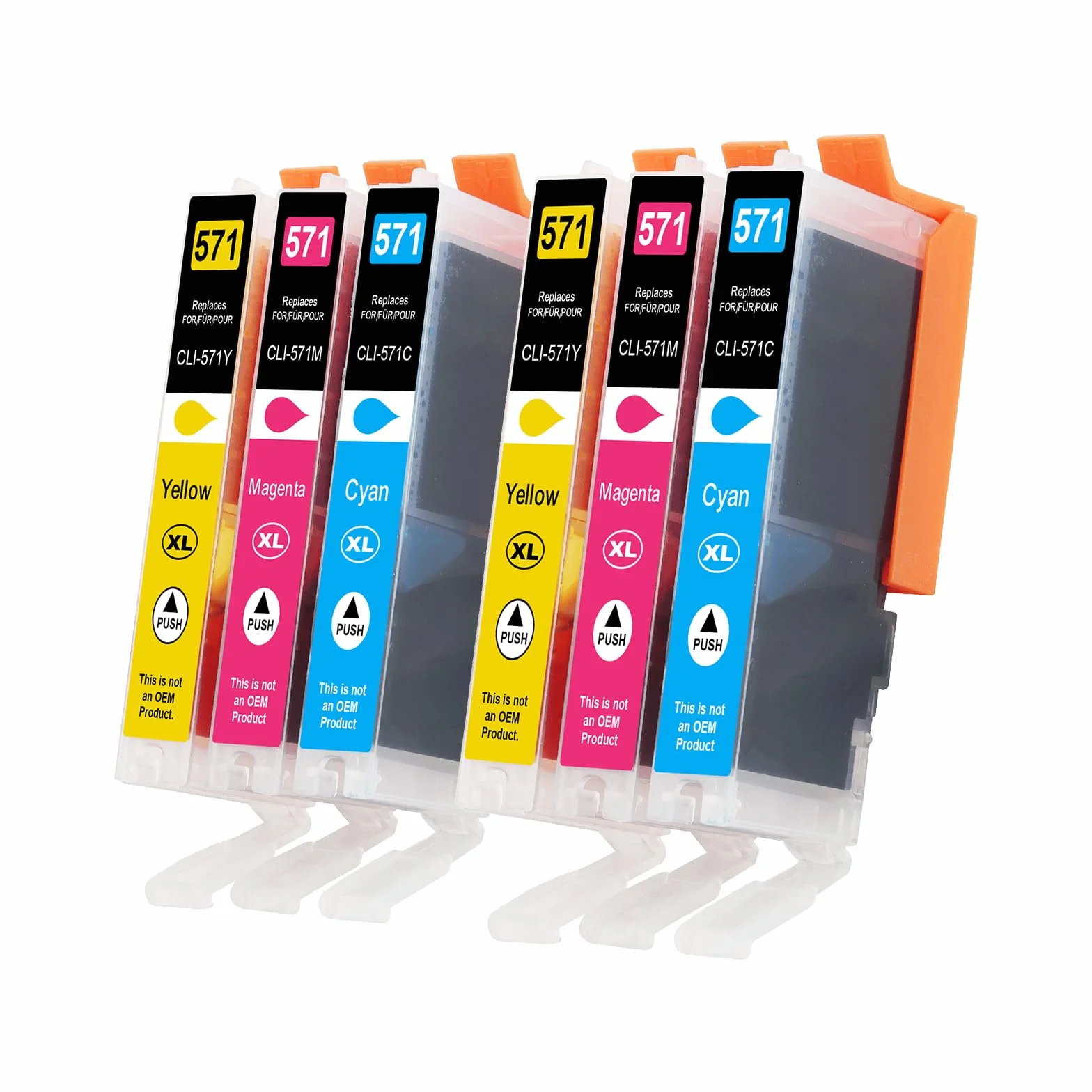 Cartouches d'encre CLI-571 XL compatibles Canon 571 Multipack 571XL pour Canon Pixma TS5050 MG5750 TS5055