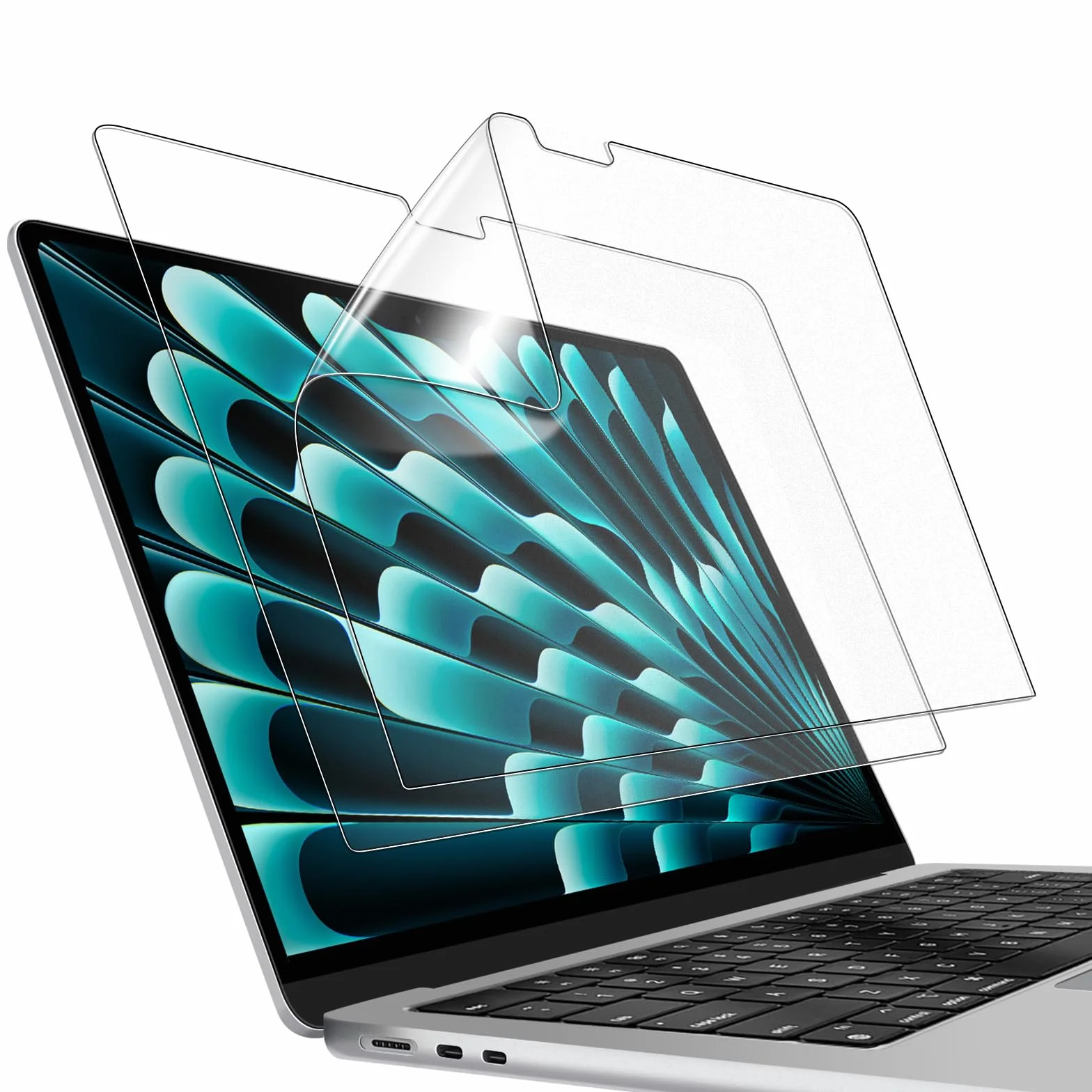 JETech Protection D'écran pour MacBook Air 13 Pouces M2-M5 2022-2026 Anti-Reflet Film Mat Lot de 2