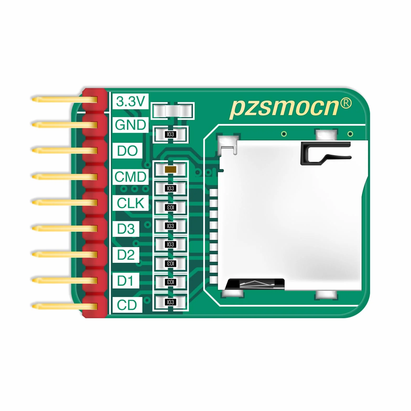Module De Prise pour Lecteur De Mémoire Micro-SD/TF (2 pièces) Compatible avec Raspberry Pi Et Arduino Board