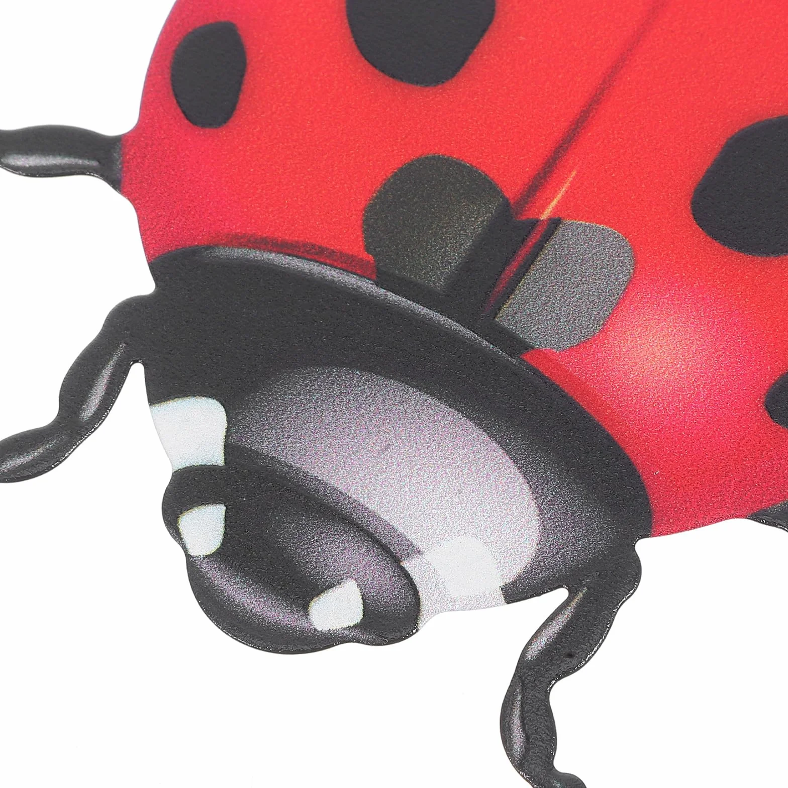 Toyvian Lot de 2 Coccinelles Murales en Fer Forgé Rouge, Décoration Murale Métal pour Salon Jardin Patio