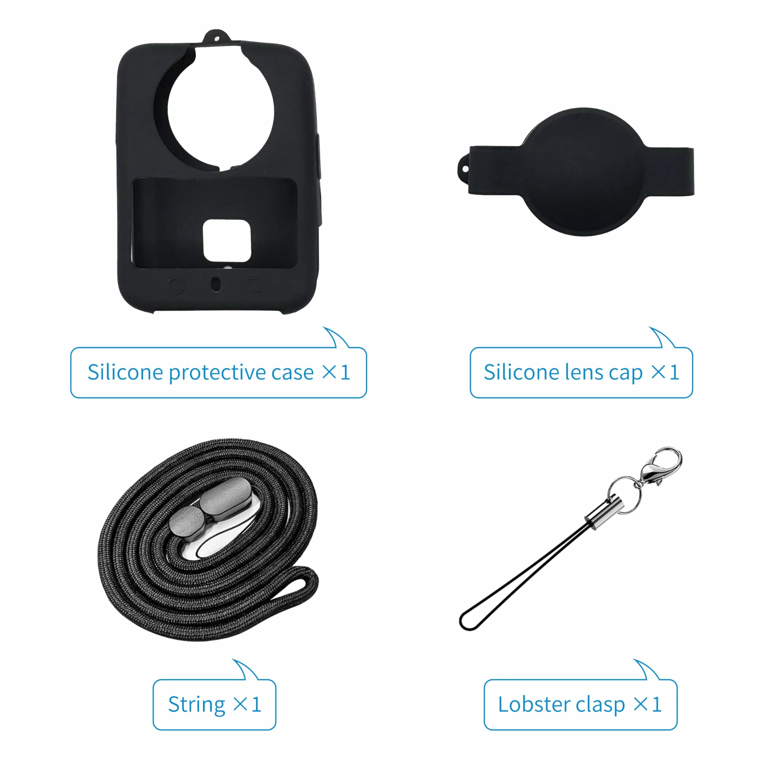 Silikonowe etui do DJI Osmo 360, miękkie silikonowe etui ochronne na aparat DJI Osmo 360, wszechstronna ochrona, konstrukcja odporna na uderzenia
