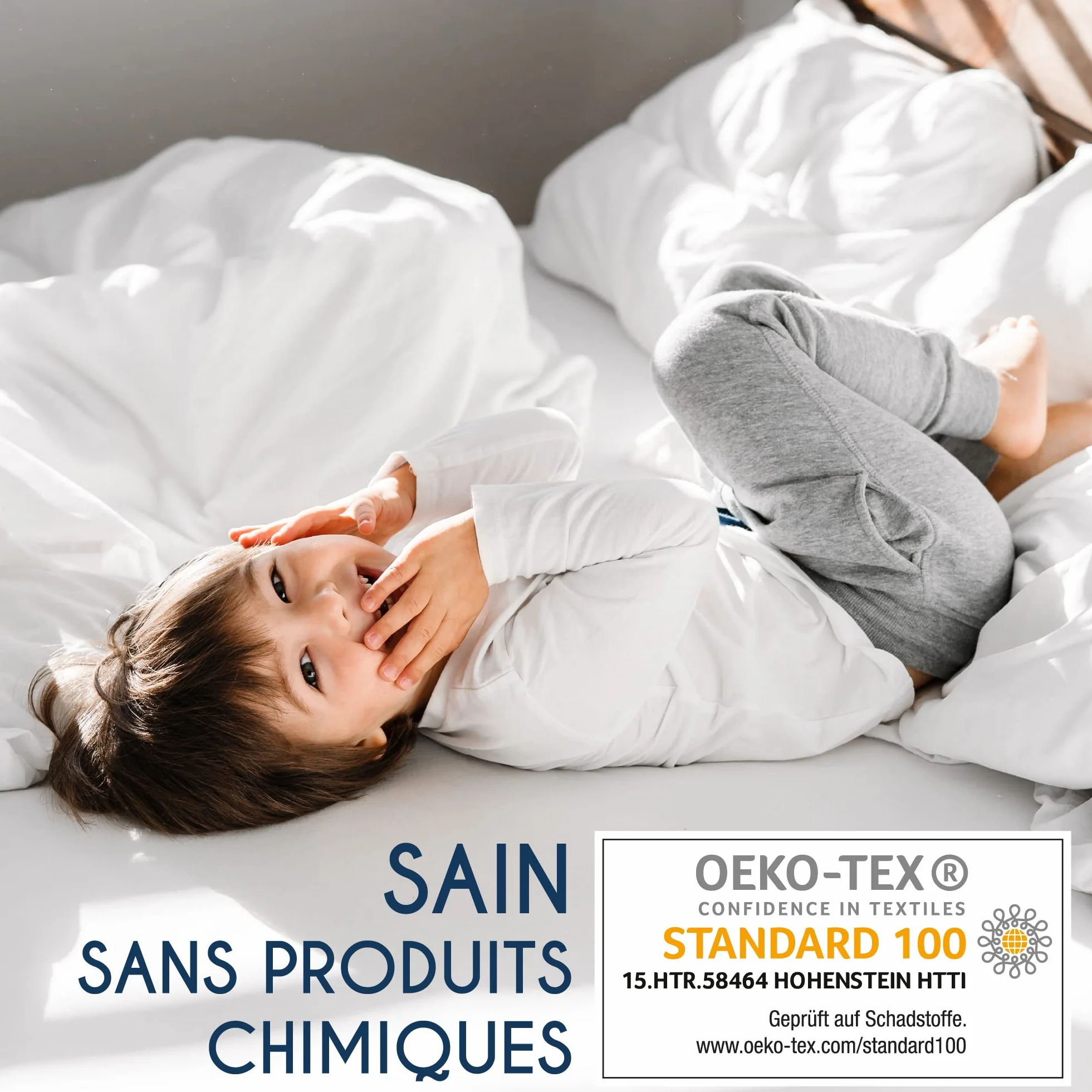 Dreamzie Drap Housse 140x190/200 Beige 100% Jersey Coton Certifié Oeko Tex