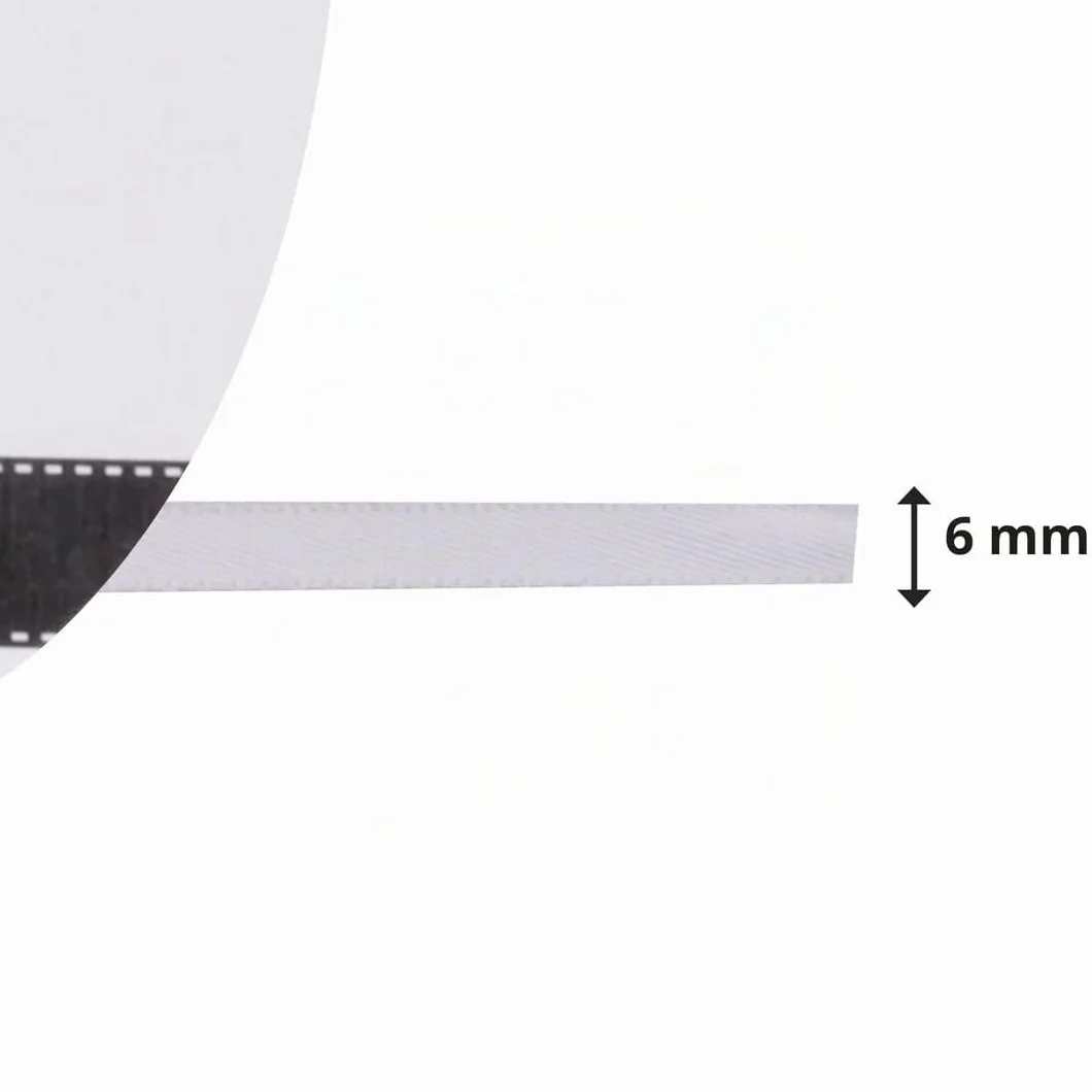 Ruban Satin Vaessen Creative 6mm x 10m Blanc pour Cartes Scrapbooks Emballage Cadeaux