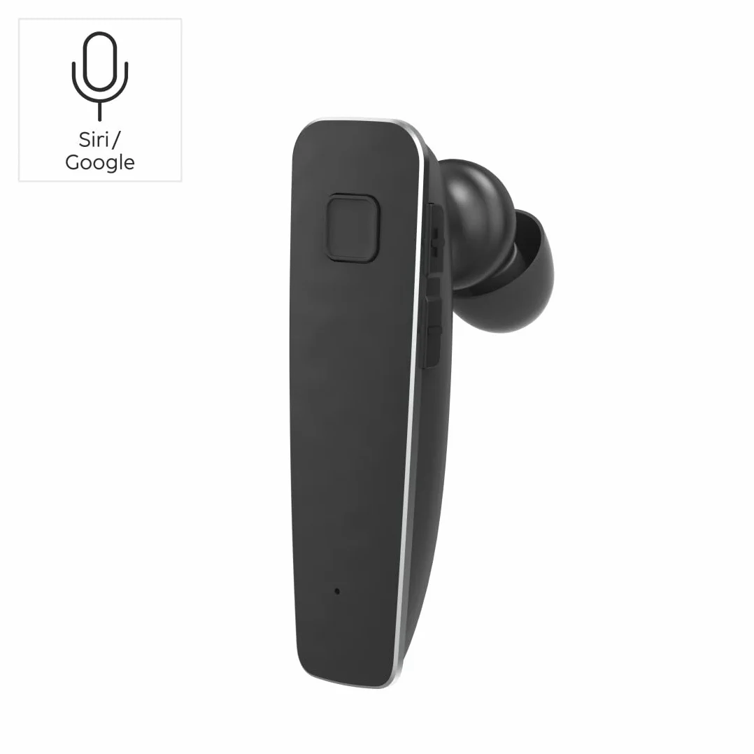 Hama Zestaw słuchawkowy Bluetooth "MyVoice2100", One-Ear (Mono Headset Bluetooth 5.0, akumulator 80 h, bezprzewodowy zestaw słuchawkowy do 2 urządzeń, pałąk na ucho S/L, idealny dla osób noszących