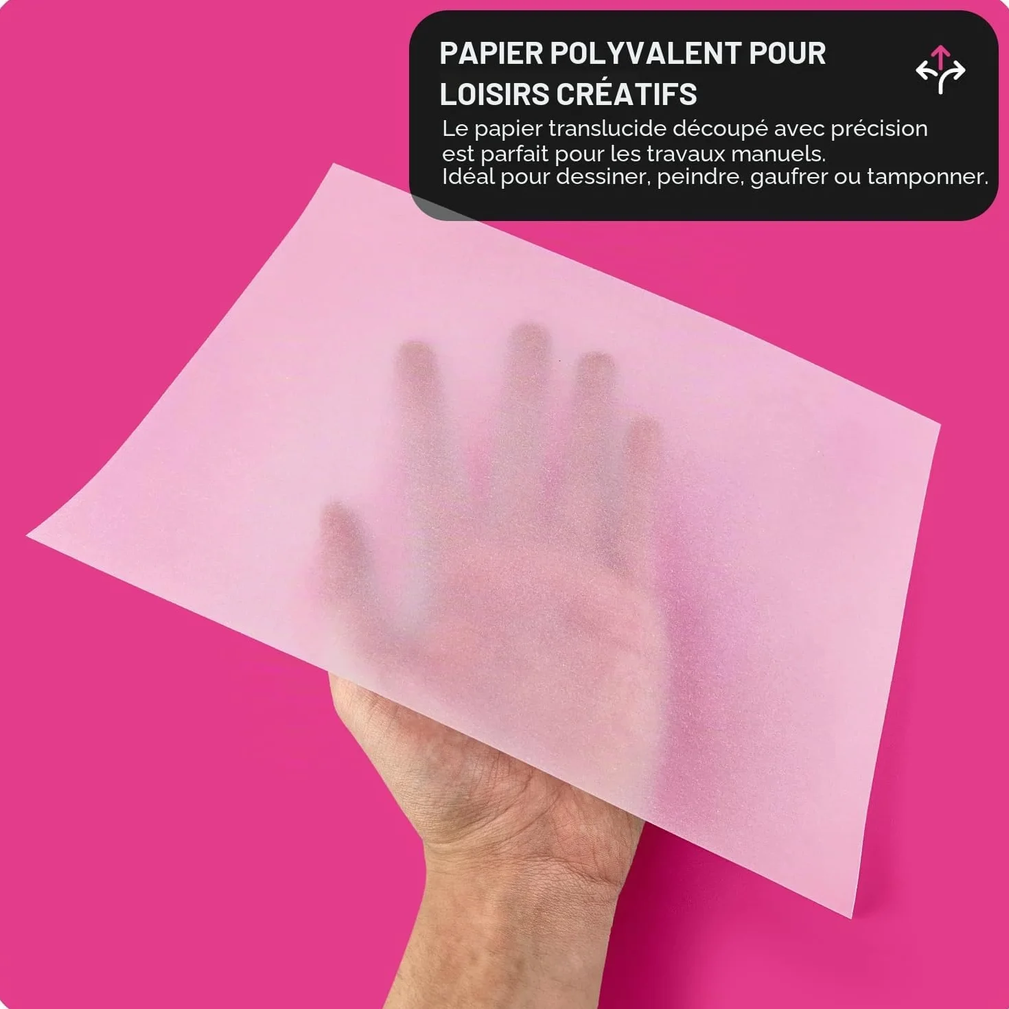 Aster Netuno Papier Calque Imprimable A4 210x297mm 180g pour Dessin Bricolage Cartes Invitation Scrapbooking