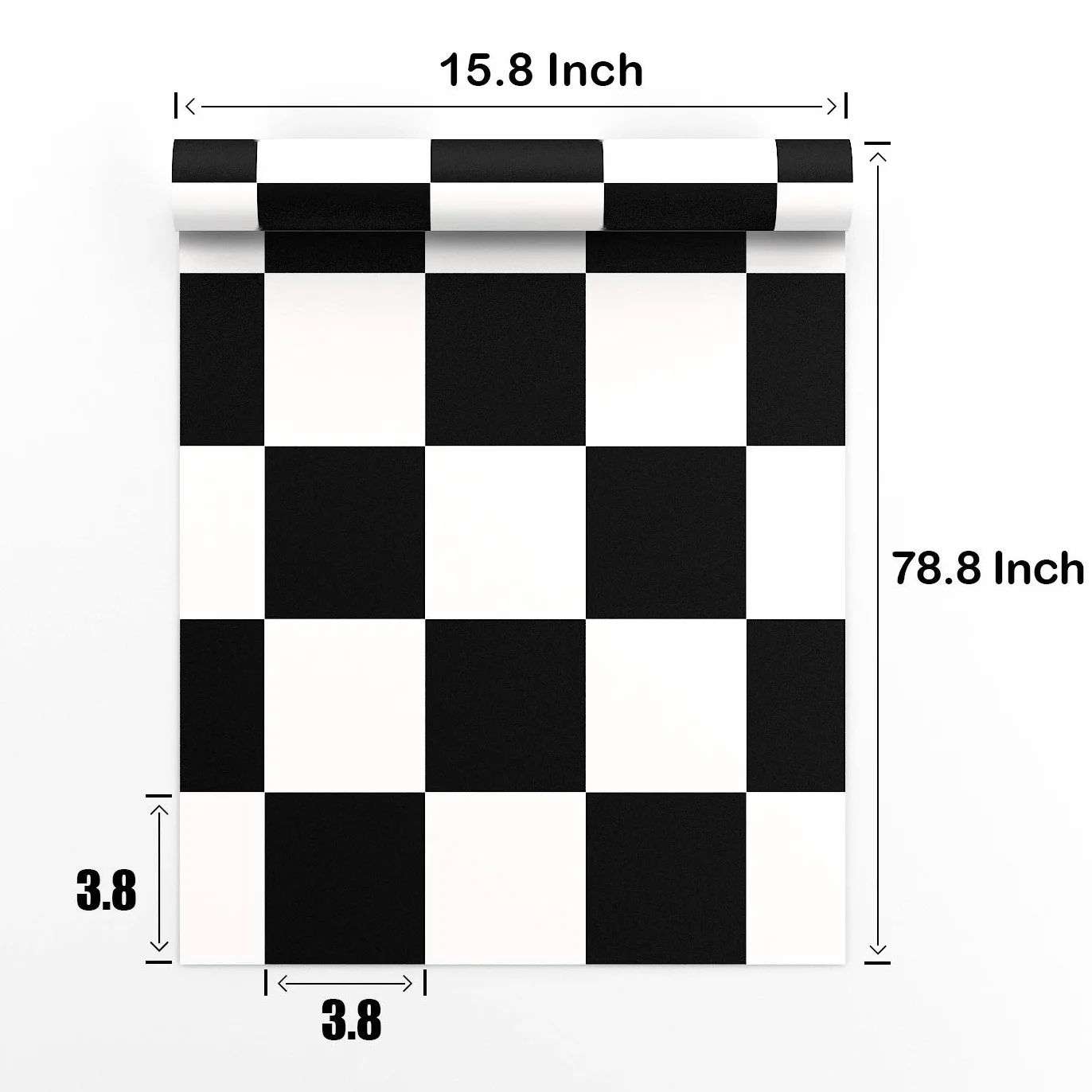 Livelynine Dalle PVC Adhesive 40cm x 10m Carrelage Adhésif Mural Imperméable Noir et Blanc Vinyle Stickers Cuisine Salle de Bain