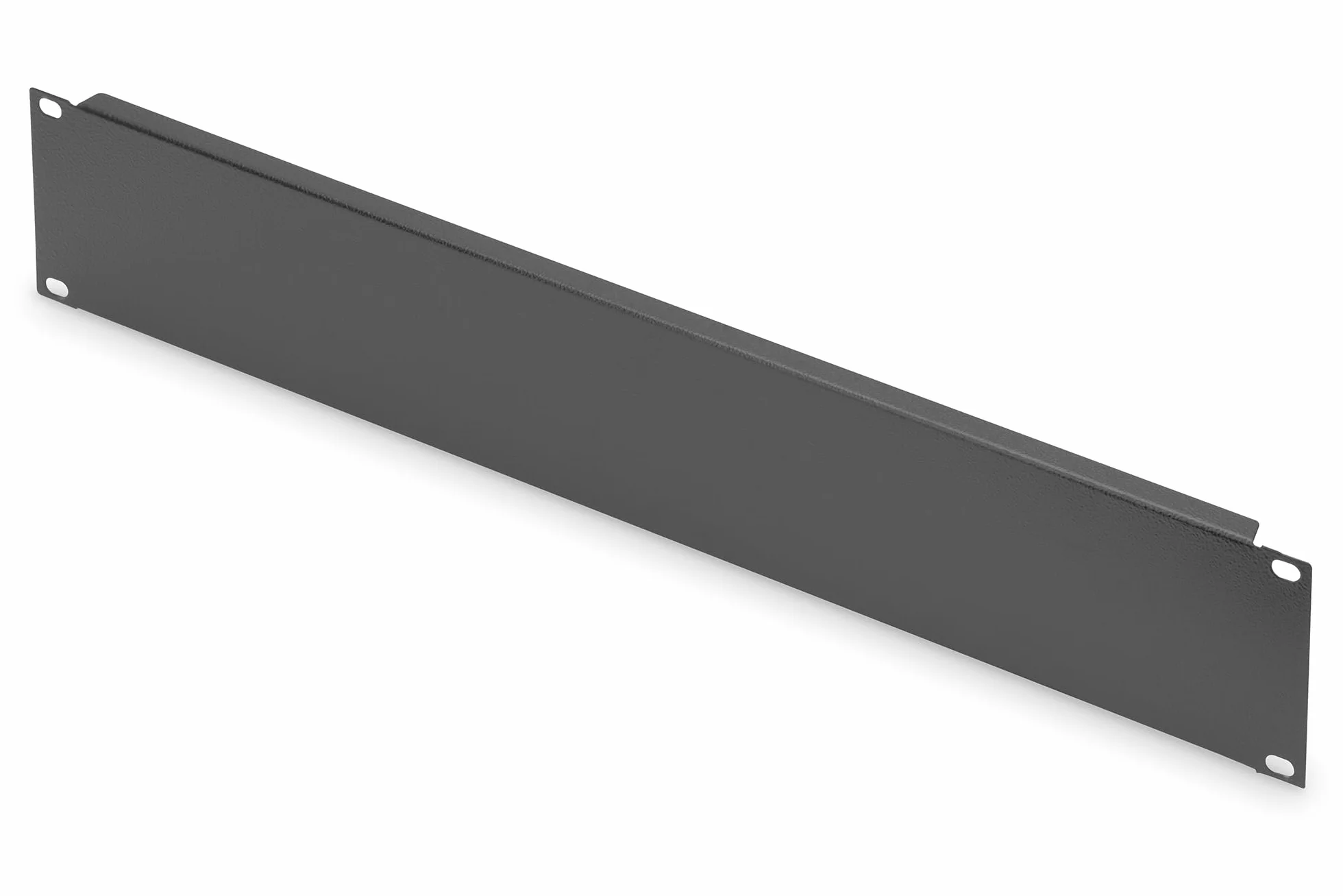 DIGITUS Panneau de recouvrement 19" 2U Cache pour armoire réseau serveur rack tôle d'acier laqué poudre Noir