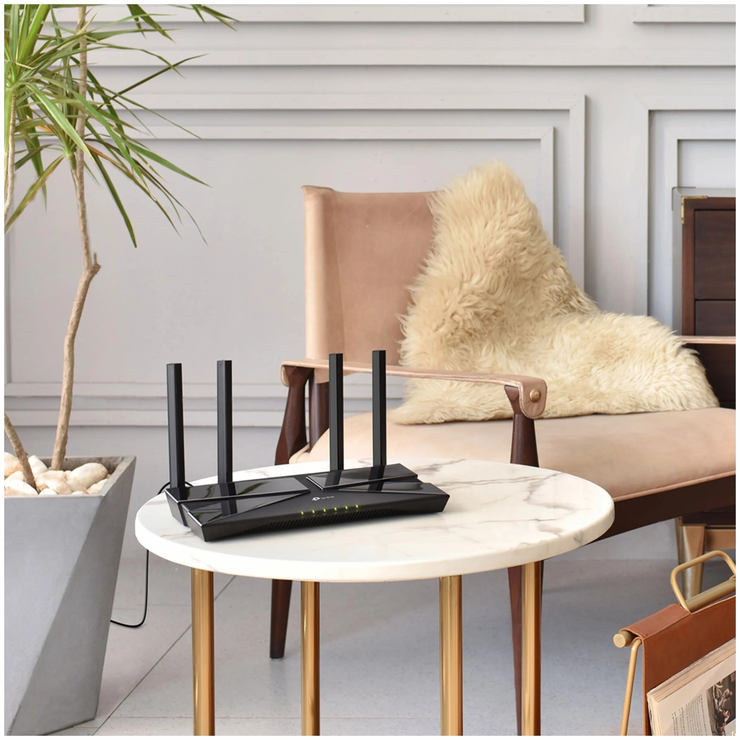 TP-Link Archer AX23, Router WiFi 6 AX1800, Dwupasmowy 5 GHz i 2.4 GHz, 4 anteny wysokiego zysku, OFDMA i MU-MIMO, Porty Gigabit, Wsparcie OneMesh, Kontrola rodzicielska, Kompatybilny z Alexa, Czarny