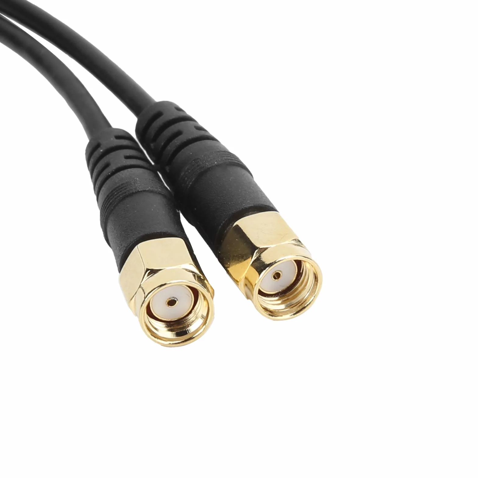 ASHATA Antena WiFi z podstawą magnetyczną, adapter magnetyczny dBi RP-SMA, 1,1 m, przedłużacz do routera Wi-Fi, karty bezprzewodowej