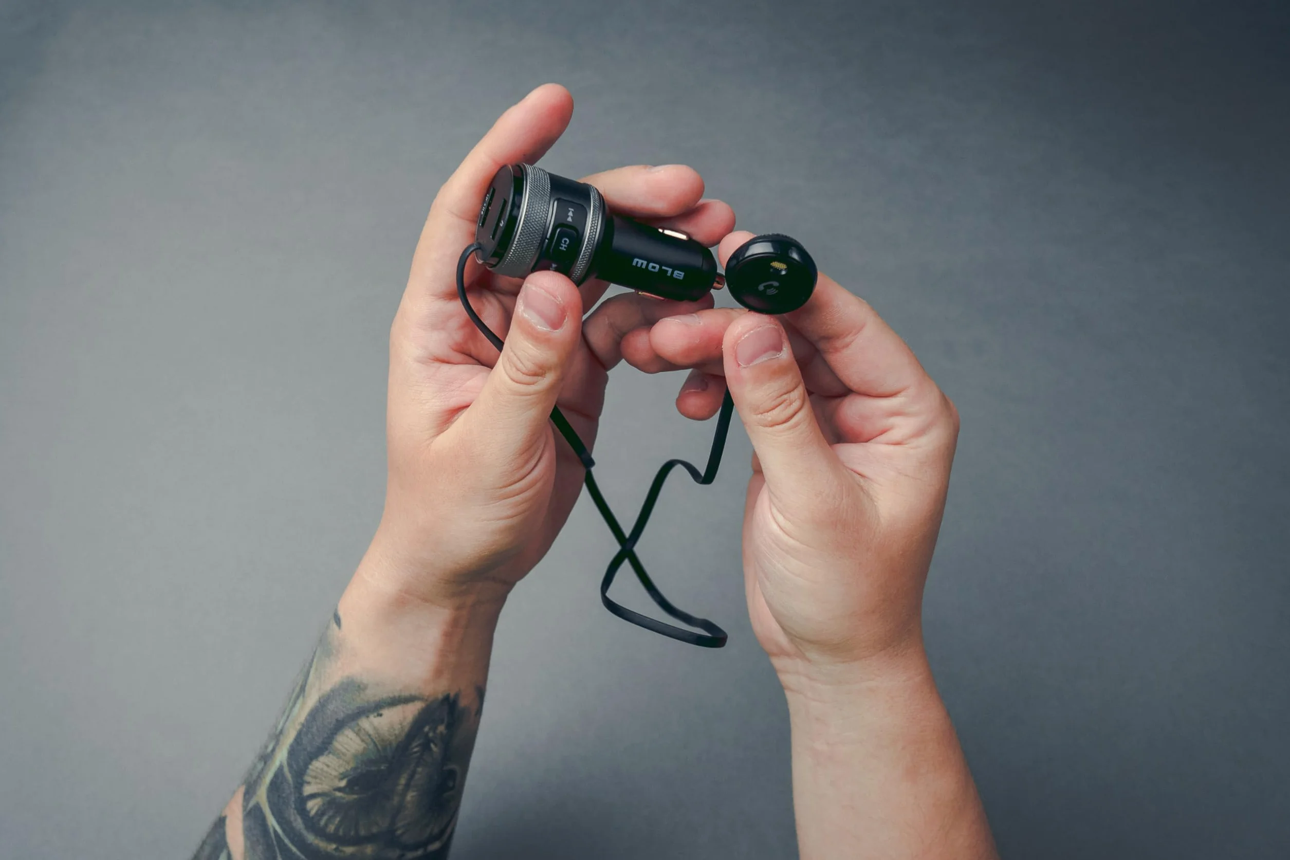 BLOW Transmiter Bluetooth ładowarka głośnomówiący