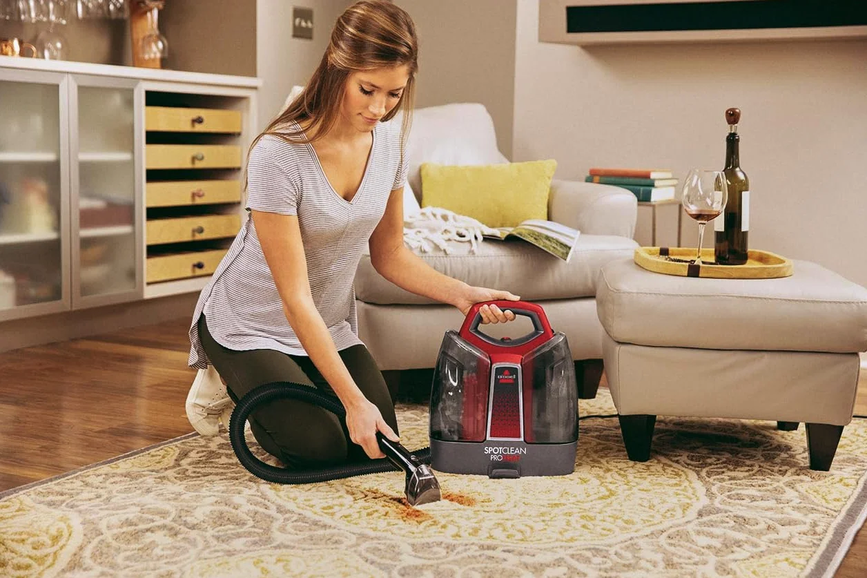 BISSELL SpotClean ProHeat 36988 Shampouineuse Canapé 330W Nettoyeur Tapis Moquettes Meubles Tissus Voiture
