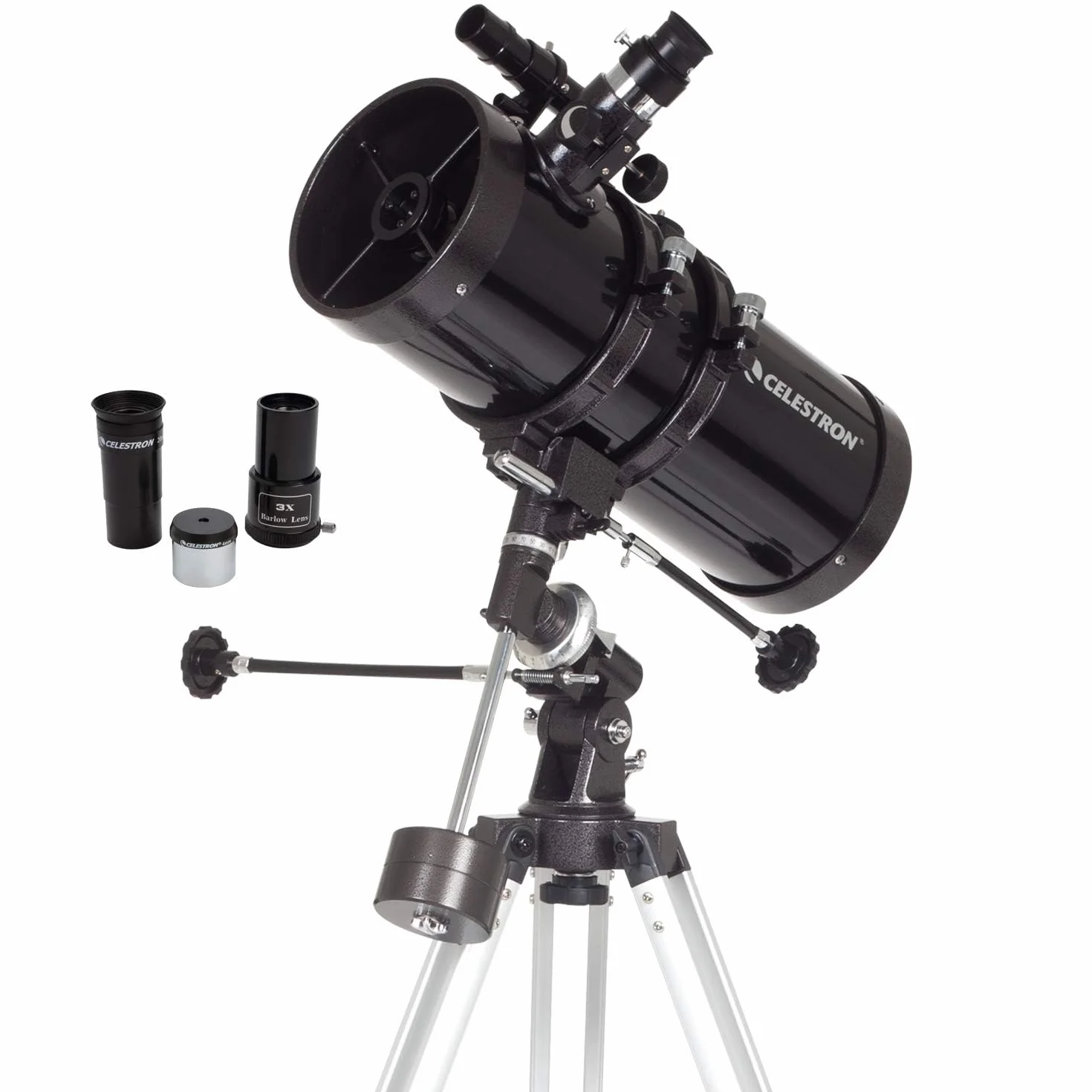Celestron 21049 PowerSeeker 127EQ - Teleskop zwierciadlany Celestron 21049 PowerSeeker 127EQ, czarny