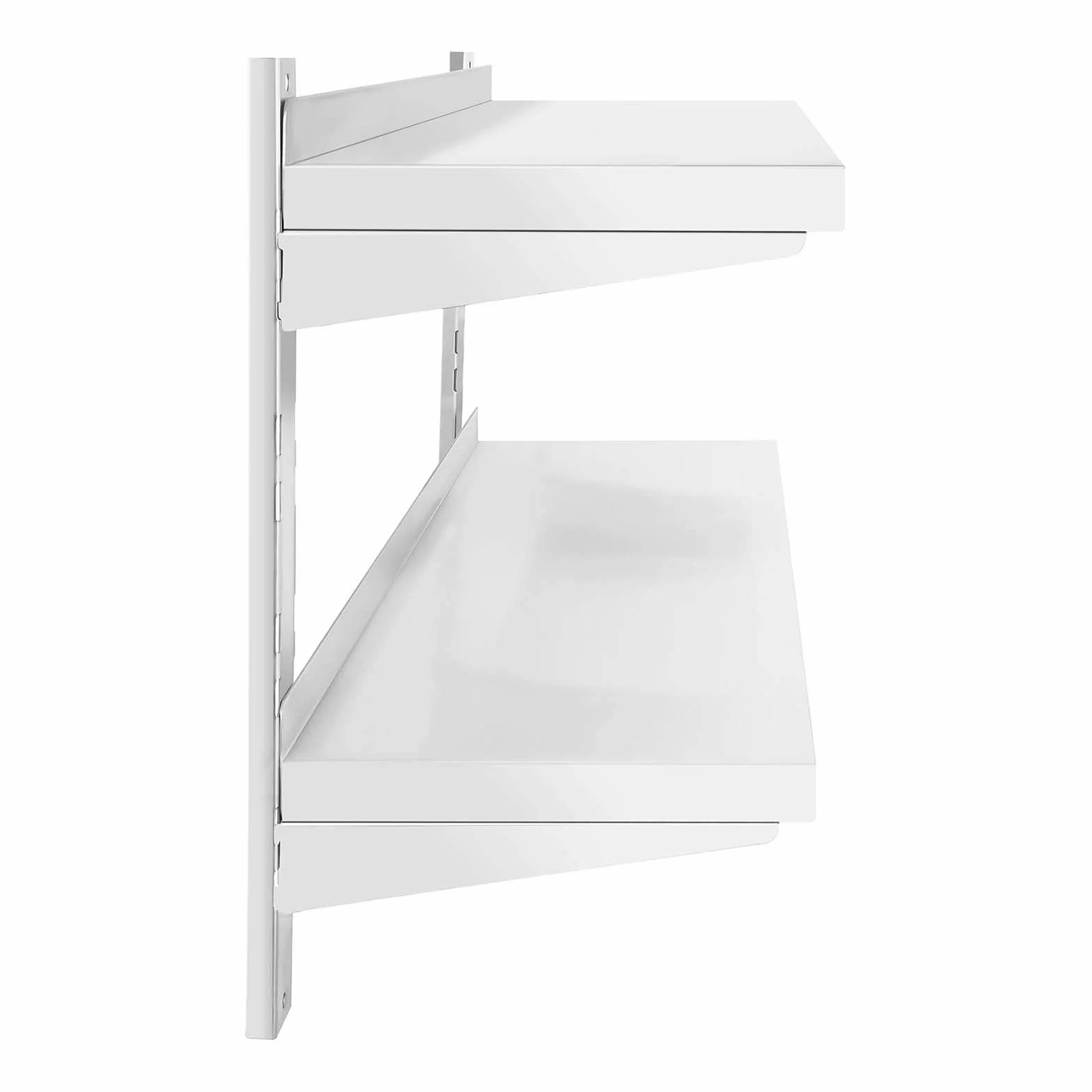 Royal Catering Étagère Murale Cuisine Tablette Flottante INOX 100 cm RCWR-1000.4 (100 x 40 cm, Pose Murale, Épaisseur 3,5 cm, Capacité 40 kg)