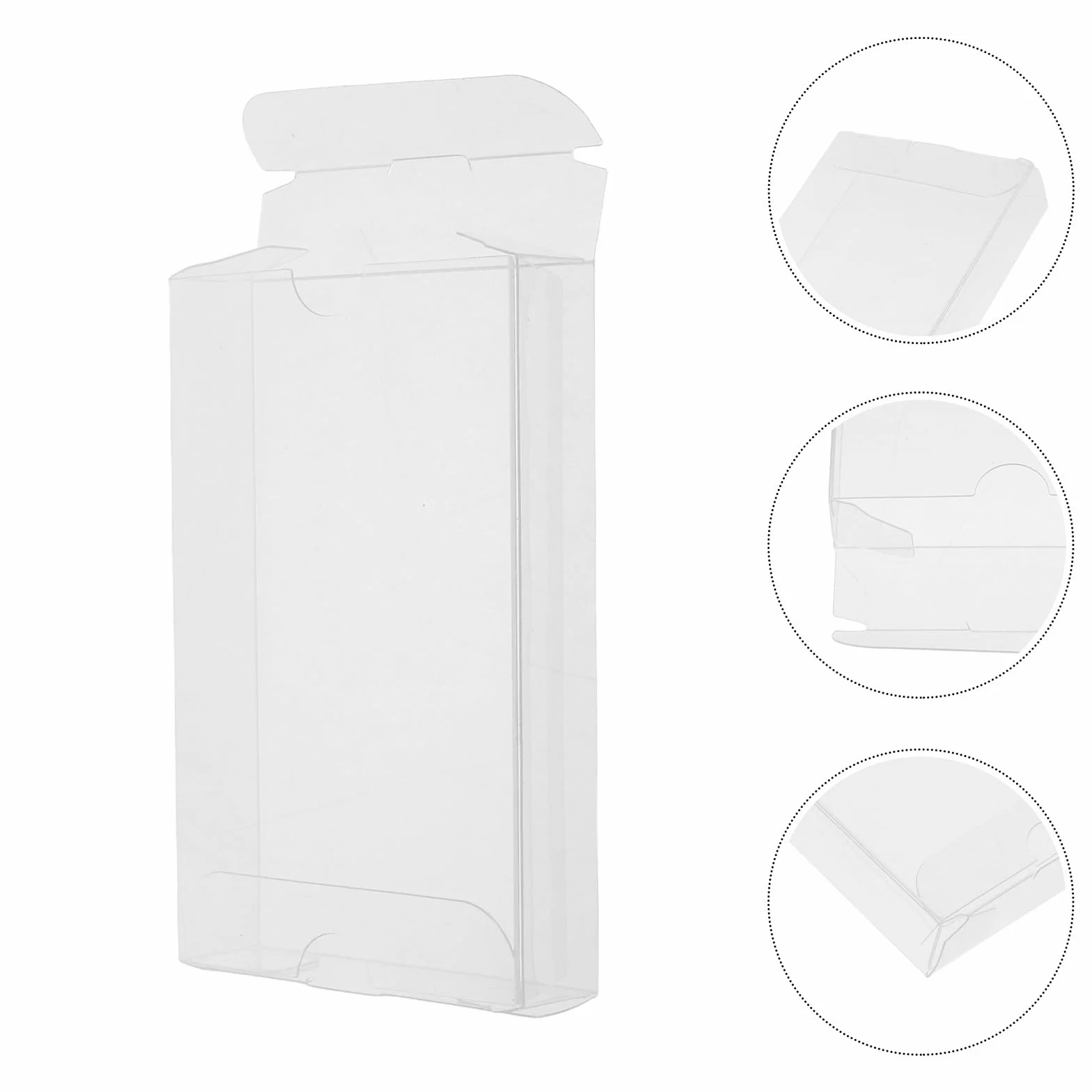 NUOBESTY Étui de Cassette Audio en PVC Transparent Lot de 10 Boîtes de Rangement Protection Anti-Poussière