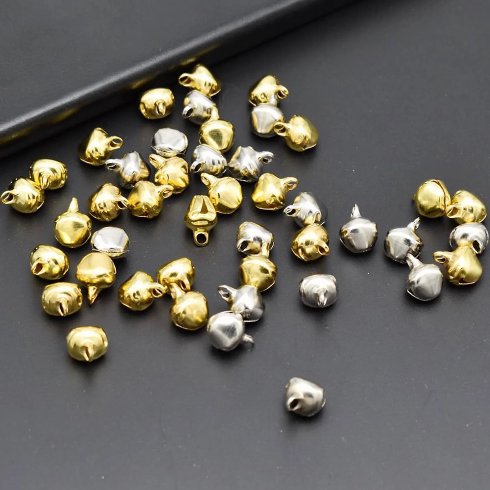Grelot Clochette Décorative 12mm Doré pour Fête Noël Mariage Bijoux Bricolage