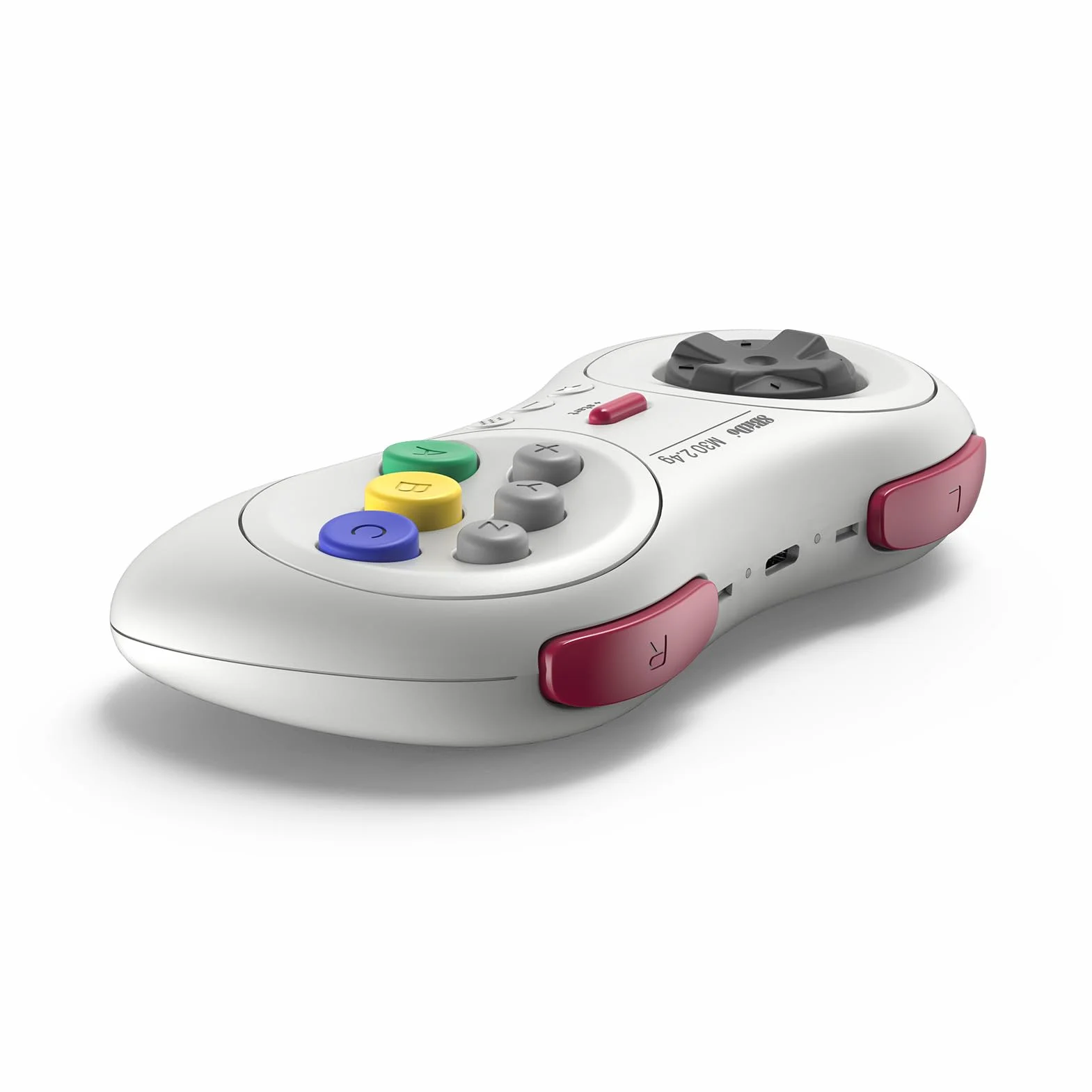 8BitDo M30 2.4G Manette sans fil 8 boutons Blanche/White Compatible Mega Drive Mini Nintendo Switch