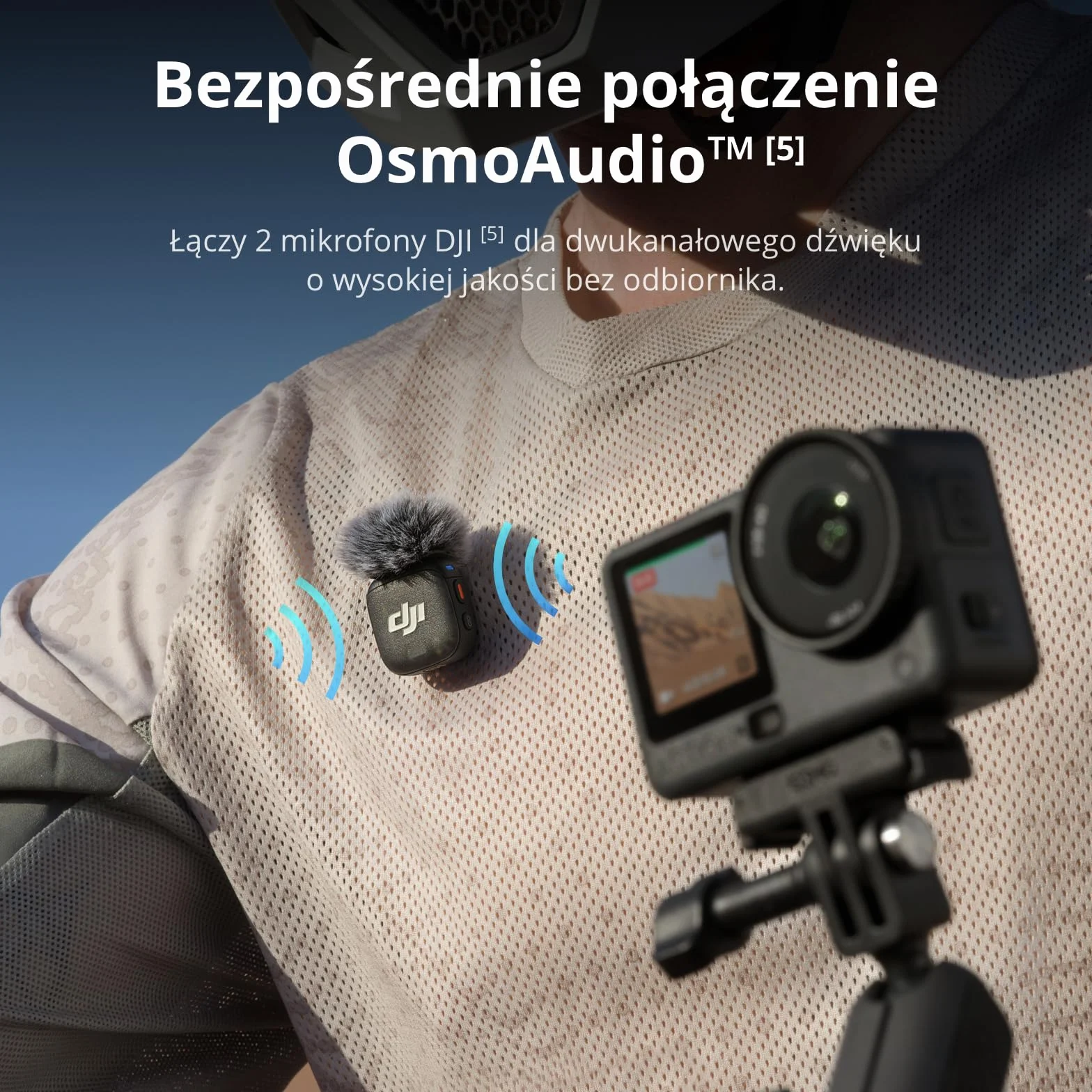 DJI Osmo Action 6 Essential Combo, podwodna kamera sportowa z matrycą kwadratową 1/1,1″ i pamięcią 50 GB, zmienną przysłoną f/2,0–f/4,0, odporna na zimno, 4 godziny pracy na akumulatorze, 8K