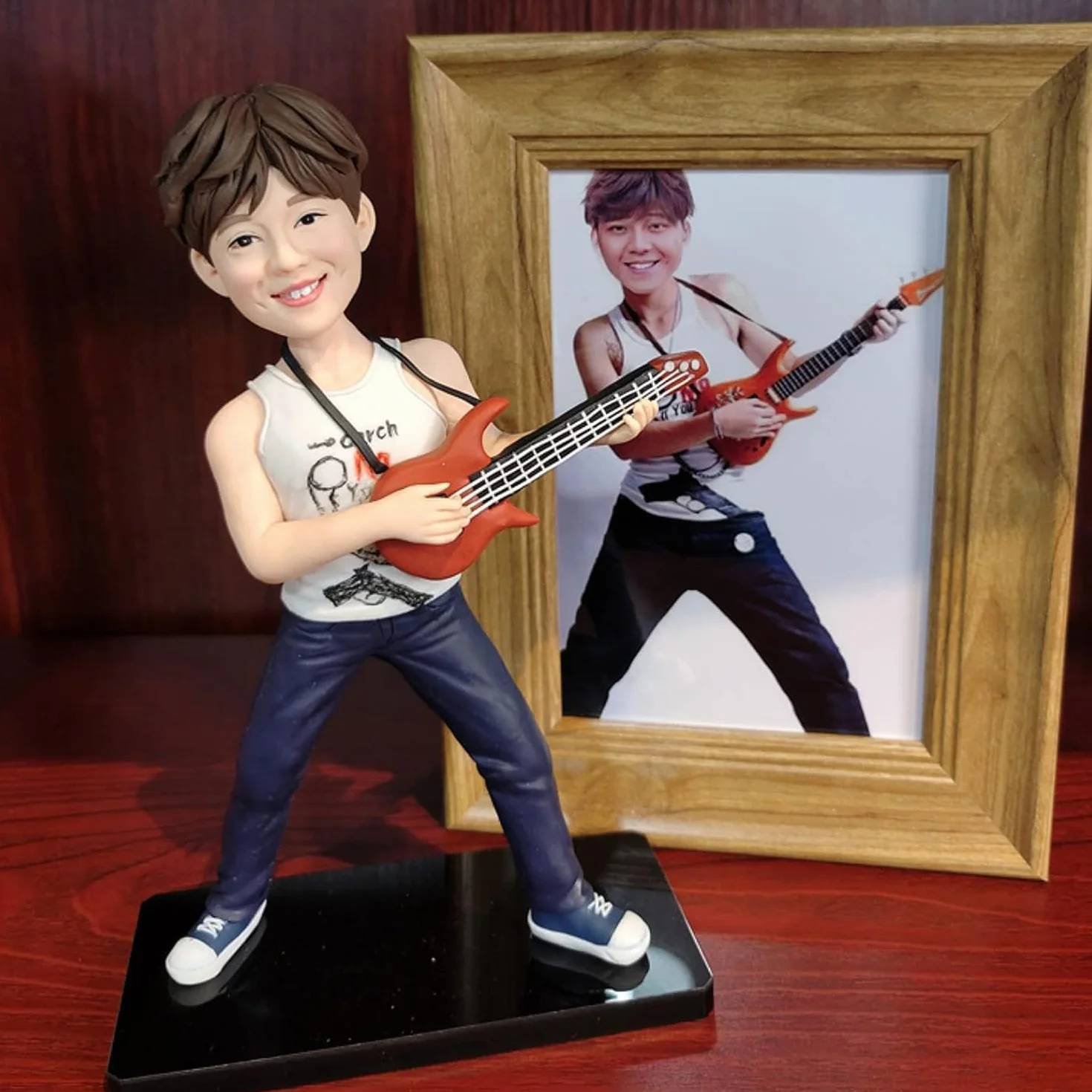 Personnalisée Tête de Vague Figurine Bobble-Head Adulte (1 Personne)