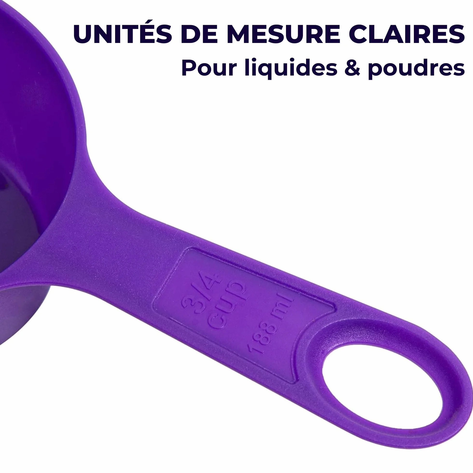 Lot de 12 Cuillères Doseuses Tasse à Mesurer Plastique Coloré