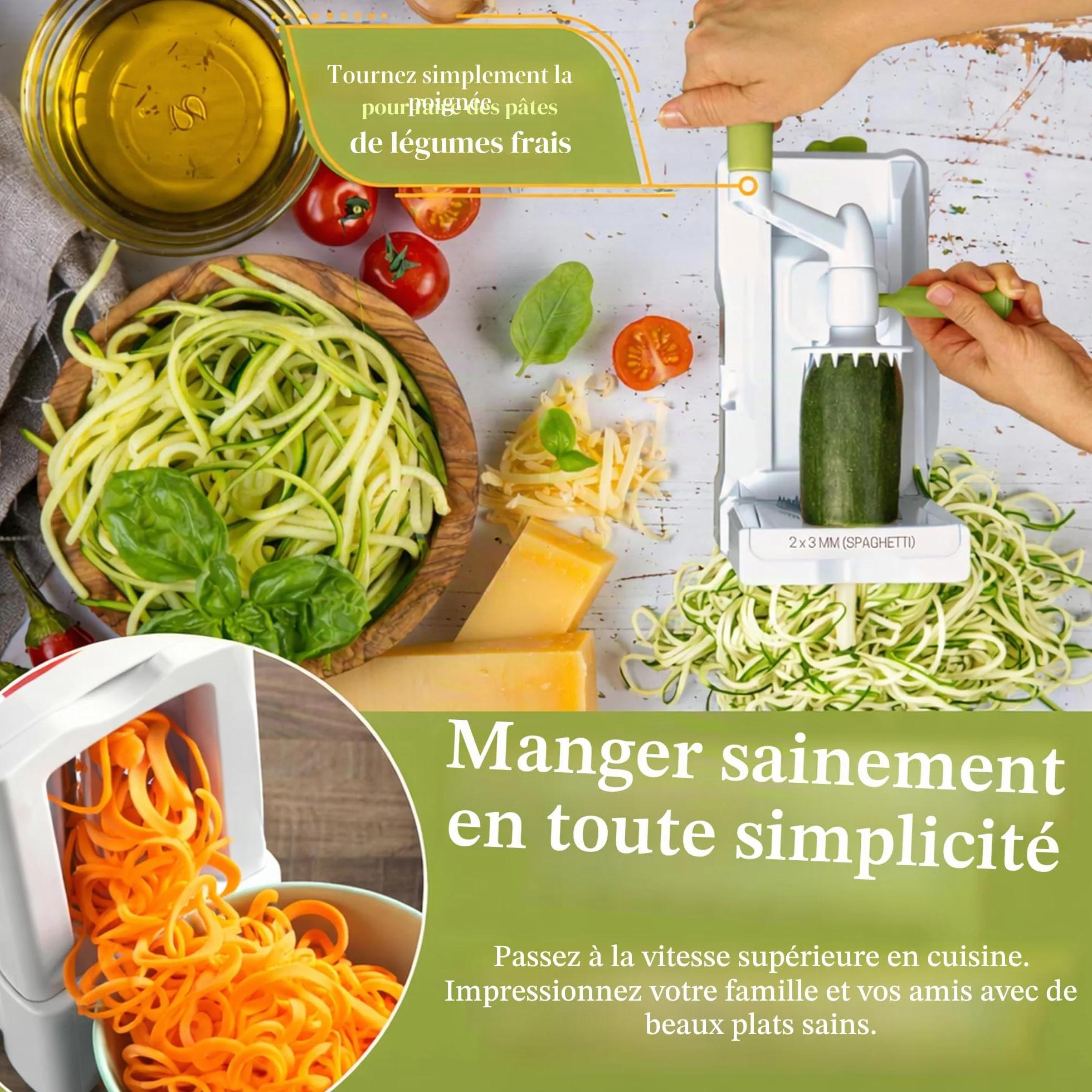 Spiraliseur À 10 Lames Brieftons: La Trancheuse En Spirale La Plus Forte Et La Plus Lourde, La Meilleure Machine À Pâtes Végétariennes Et À Spaghettis Pour Les Repas À Faible Teneur En Glucides